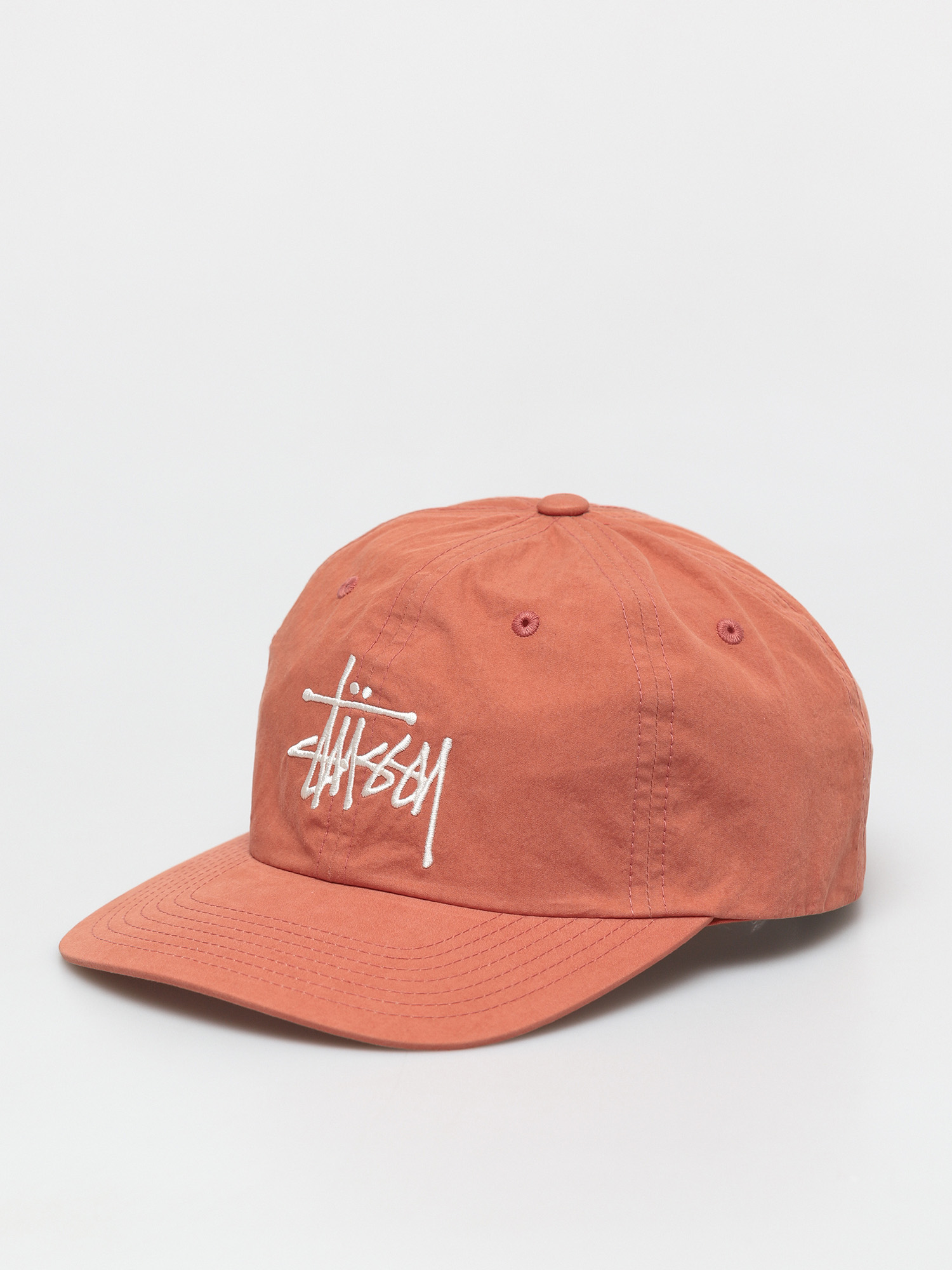 Czapka z daszkiem Stussy Bio Washed Big Logo Low Pro (coral)