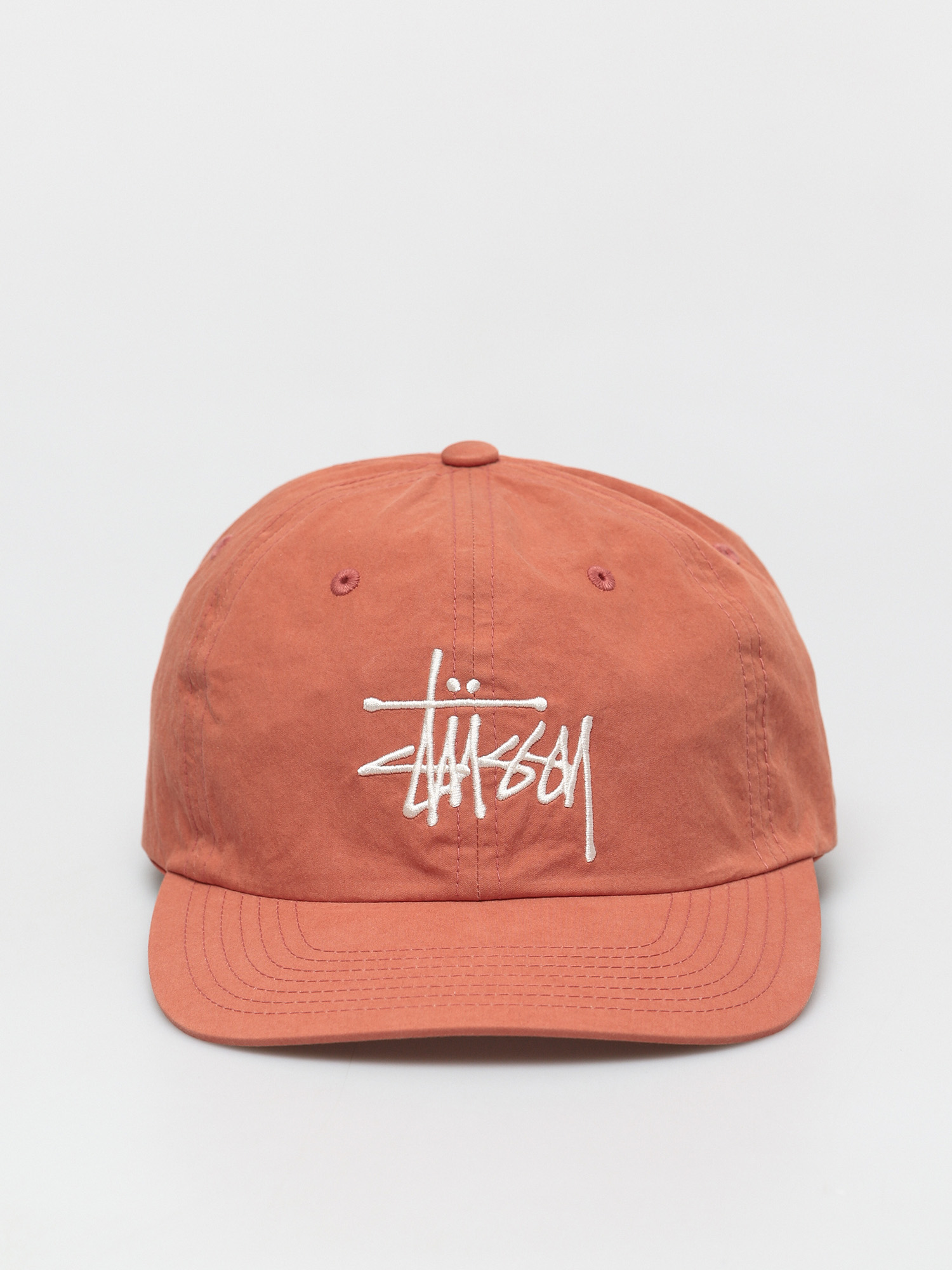 Czapka z daszkiem Stussy Bio Washed Big Logo Low Pro (coral)