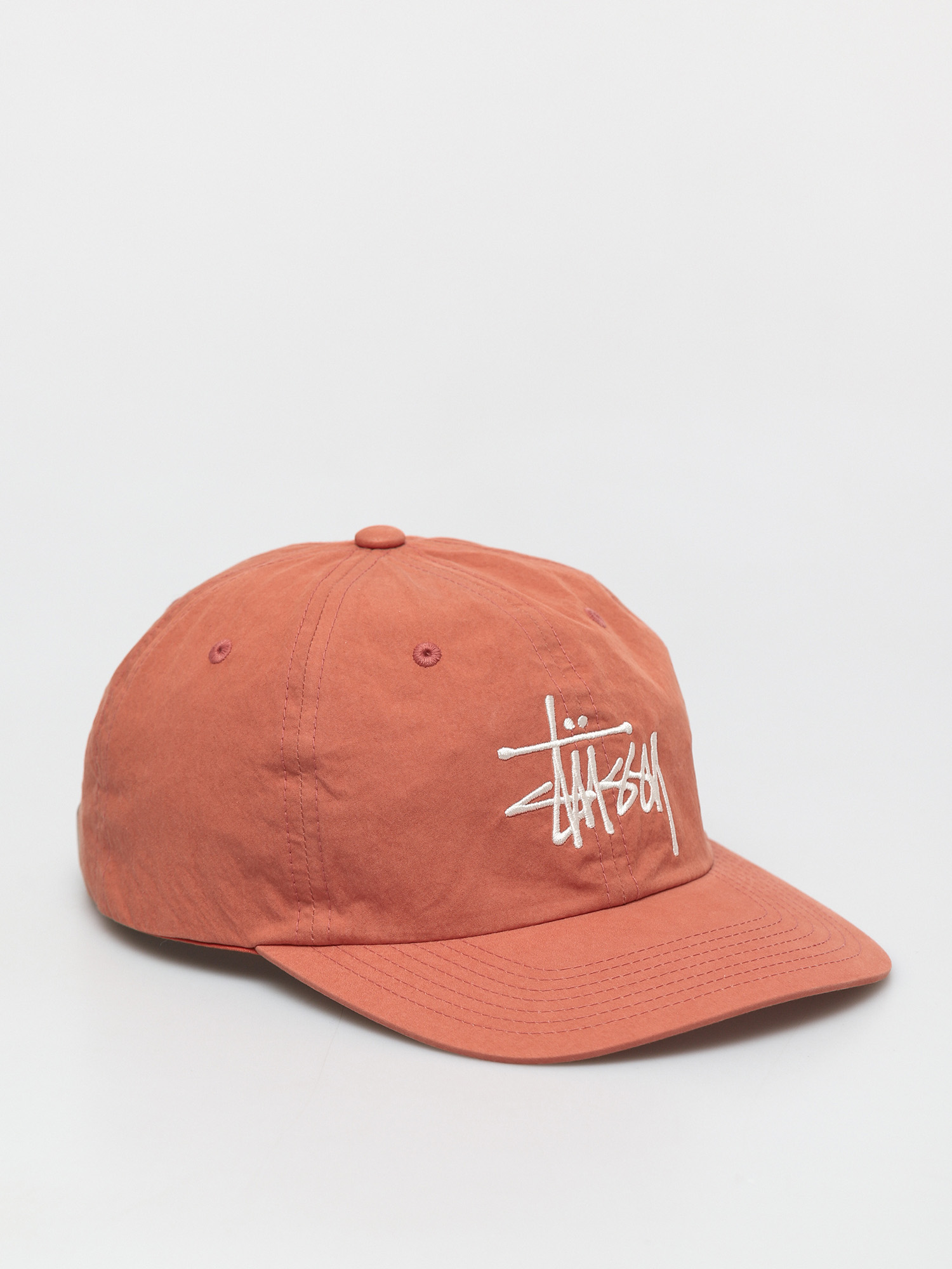 Czapka z daszkiem Stussy Bio Washed Big Logo Low Pro (coral)