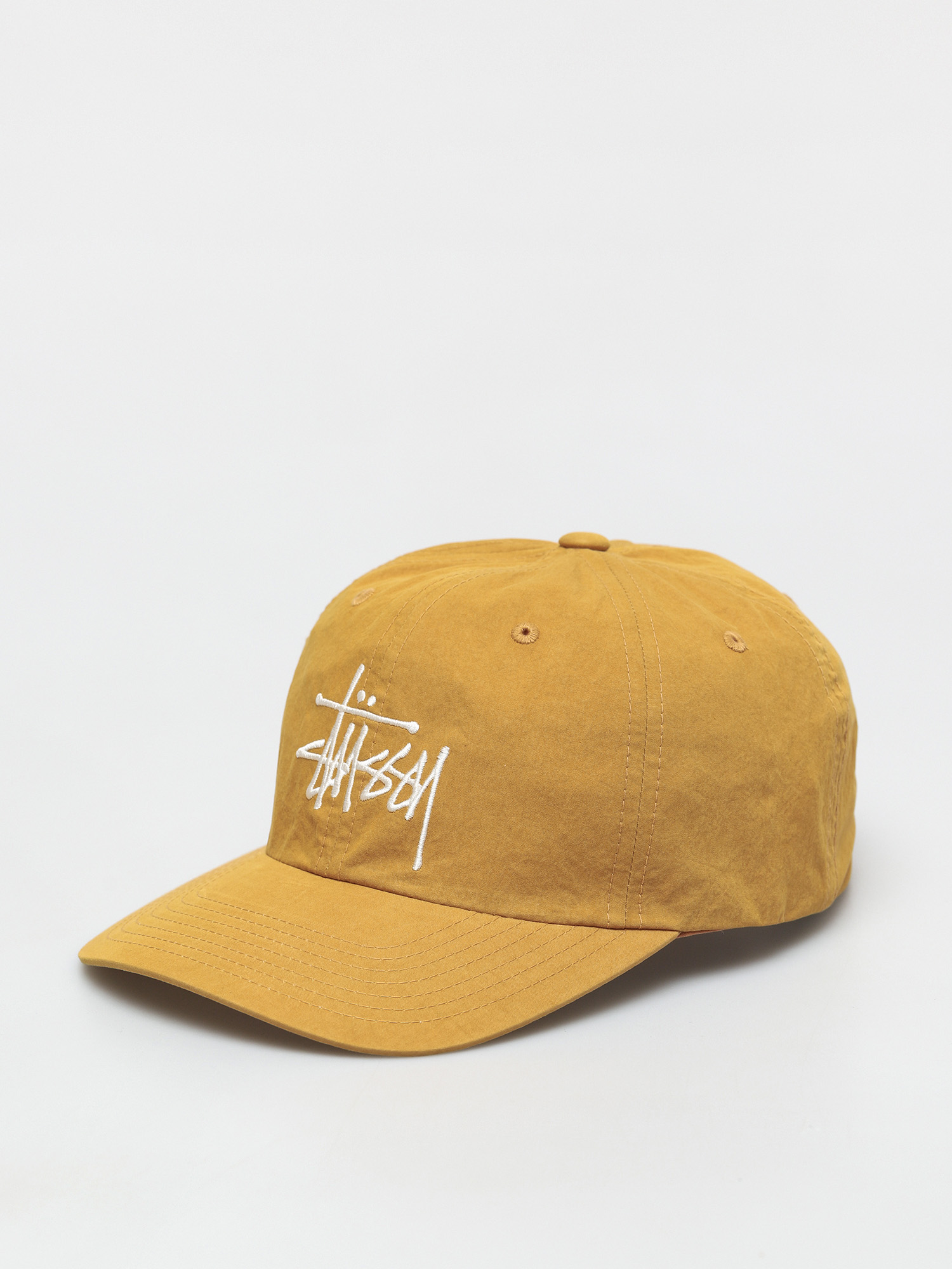 Czapka z daszkiem Stussy Bio Washed Big Logo Low Pro (gold)