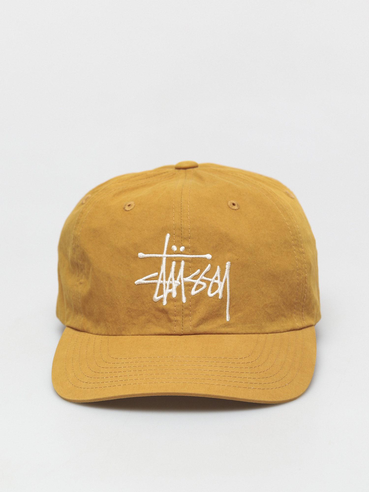 Czapka z daszkiem Stussy Bio Washed Big Logo Low Pro (gold)