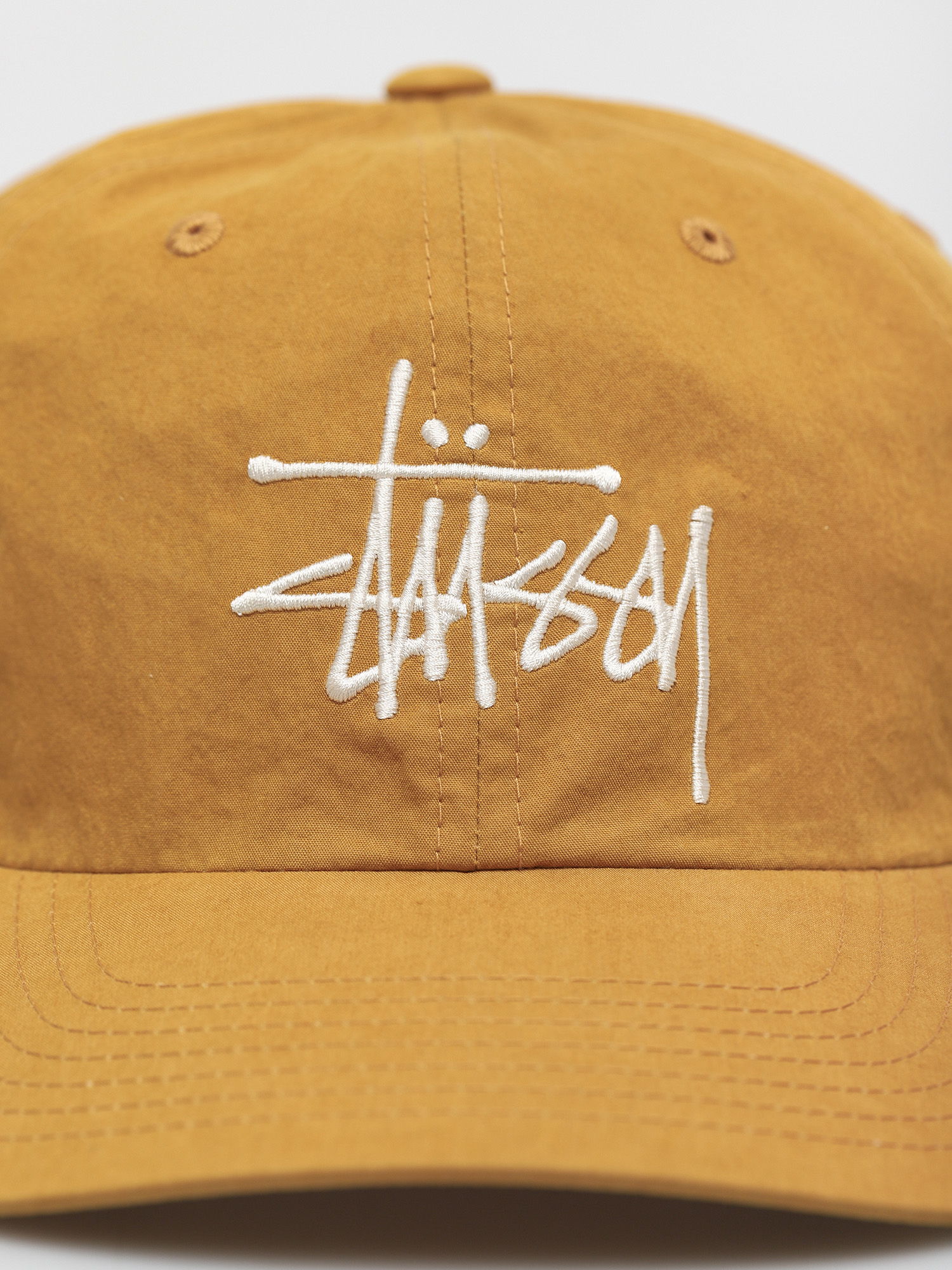 Czapka z daszkiem Stussy Bio Washed Big Logo Low Pro (gold)