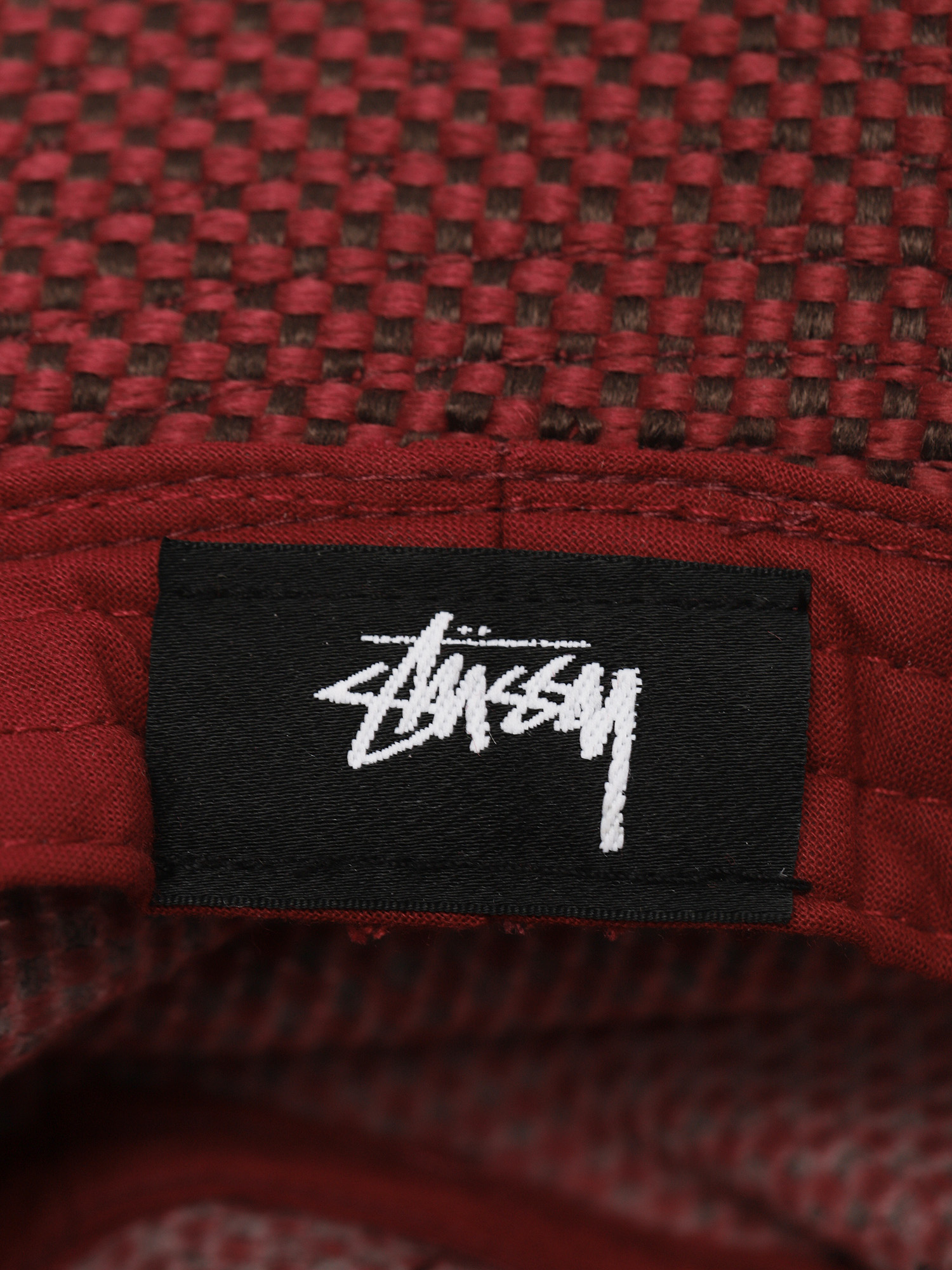 Kapelusz Stussy Jute Weave Bucket (red)