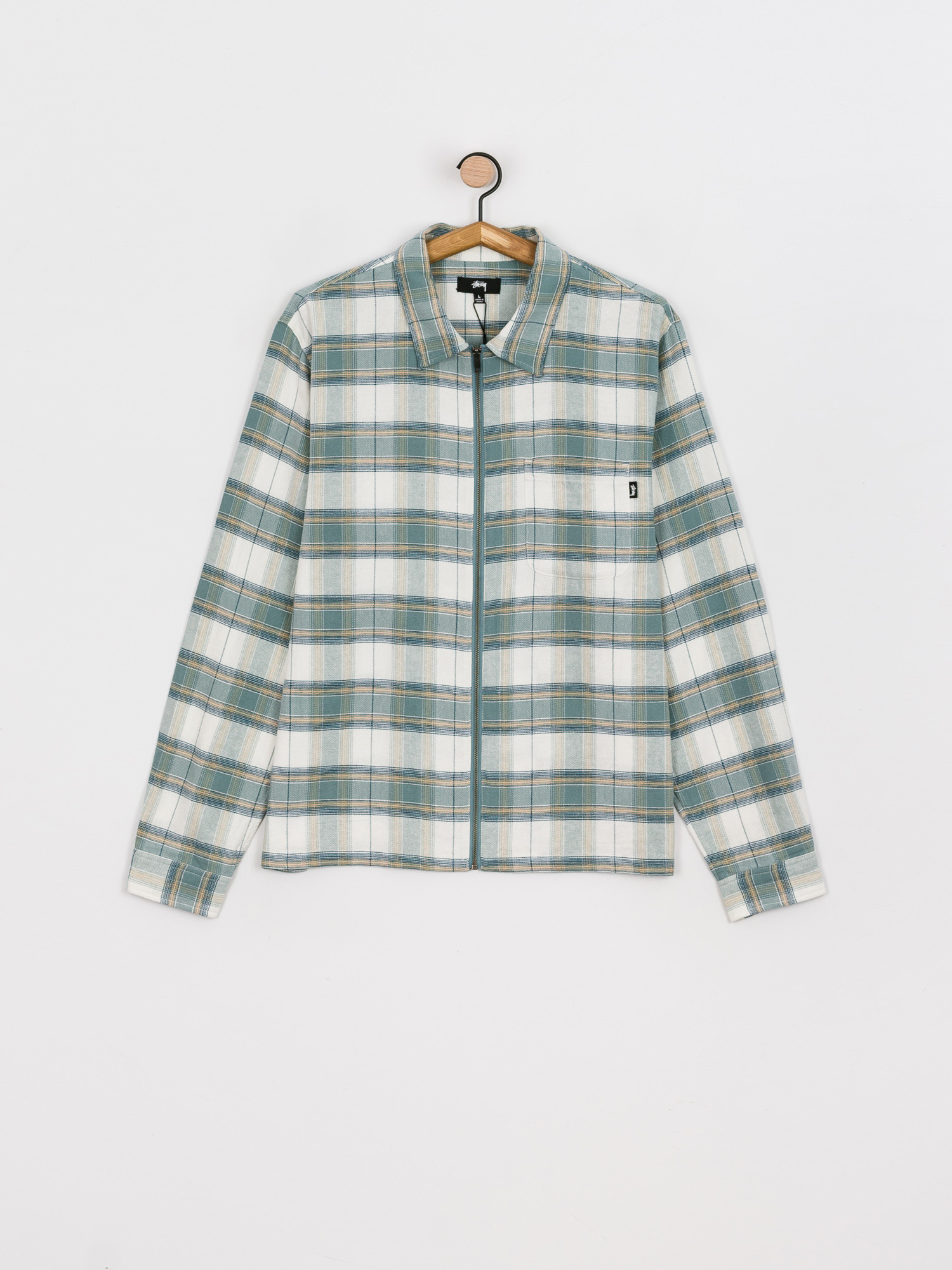Koszula Stussy Heritage Plaid Zip (green)