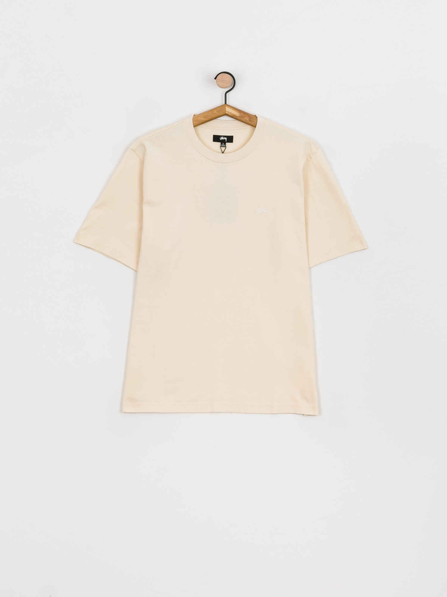 T-shirt Stussy Stock Logo (oatmeal)