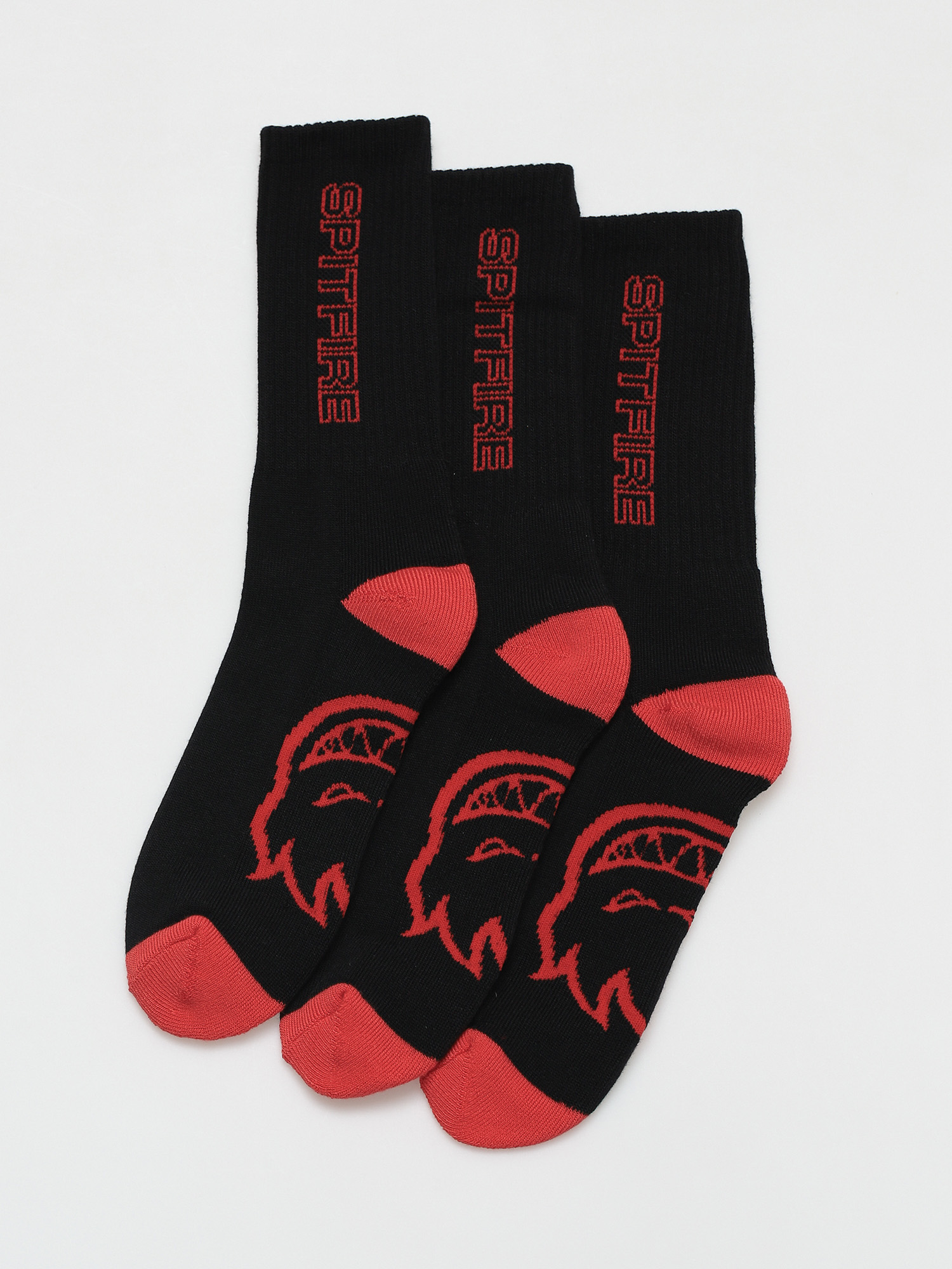 Skarpetki Spitfire Classic 87 3pack (black/red)