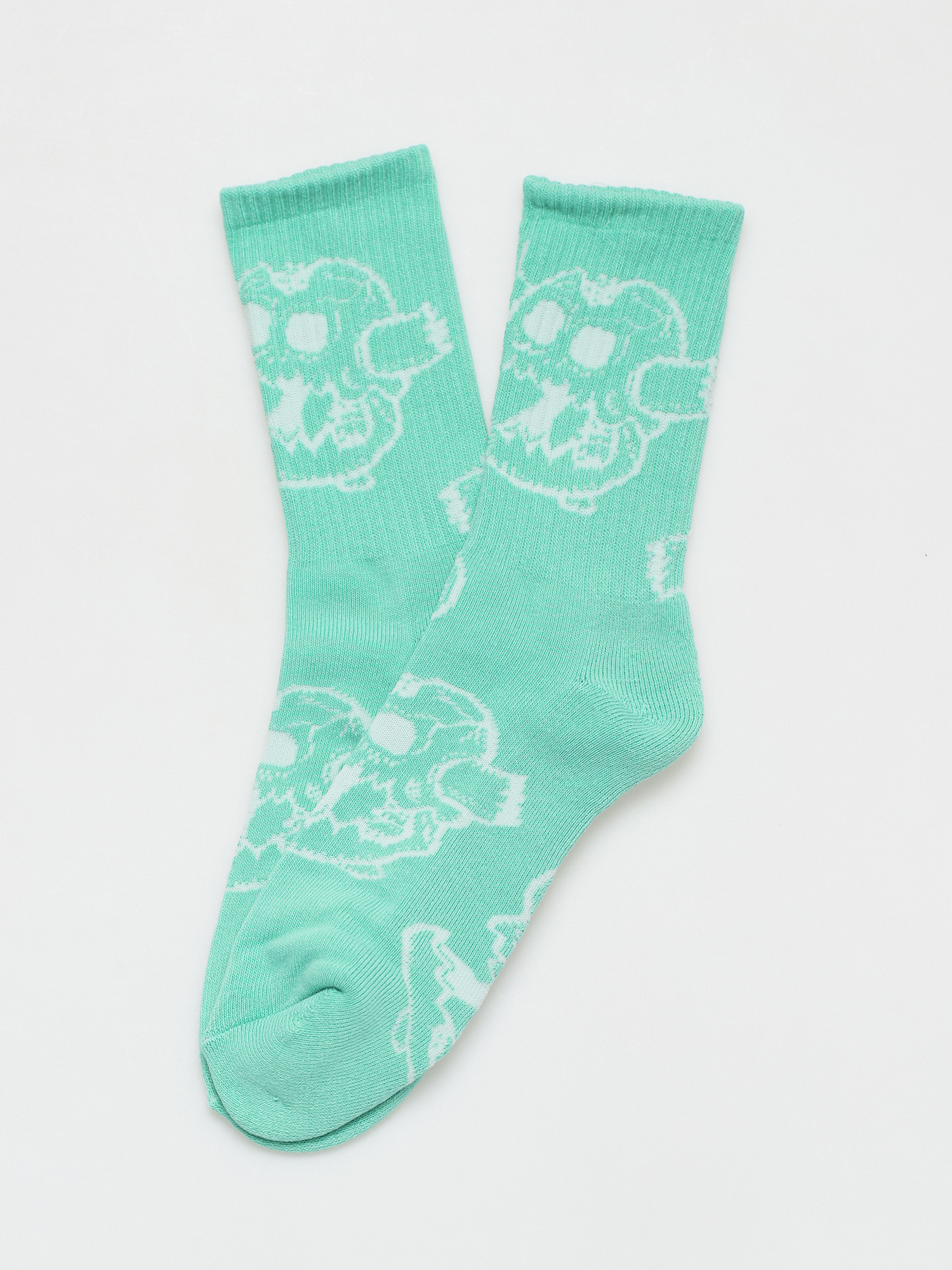 Skarpetki Toy Machine Monster Skull (aqua)