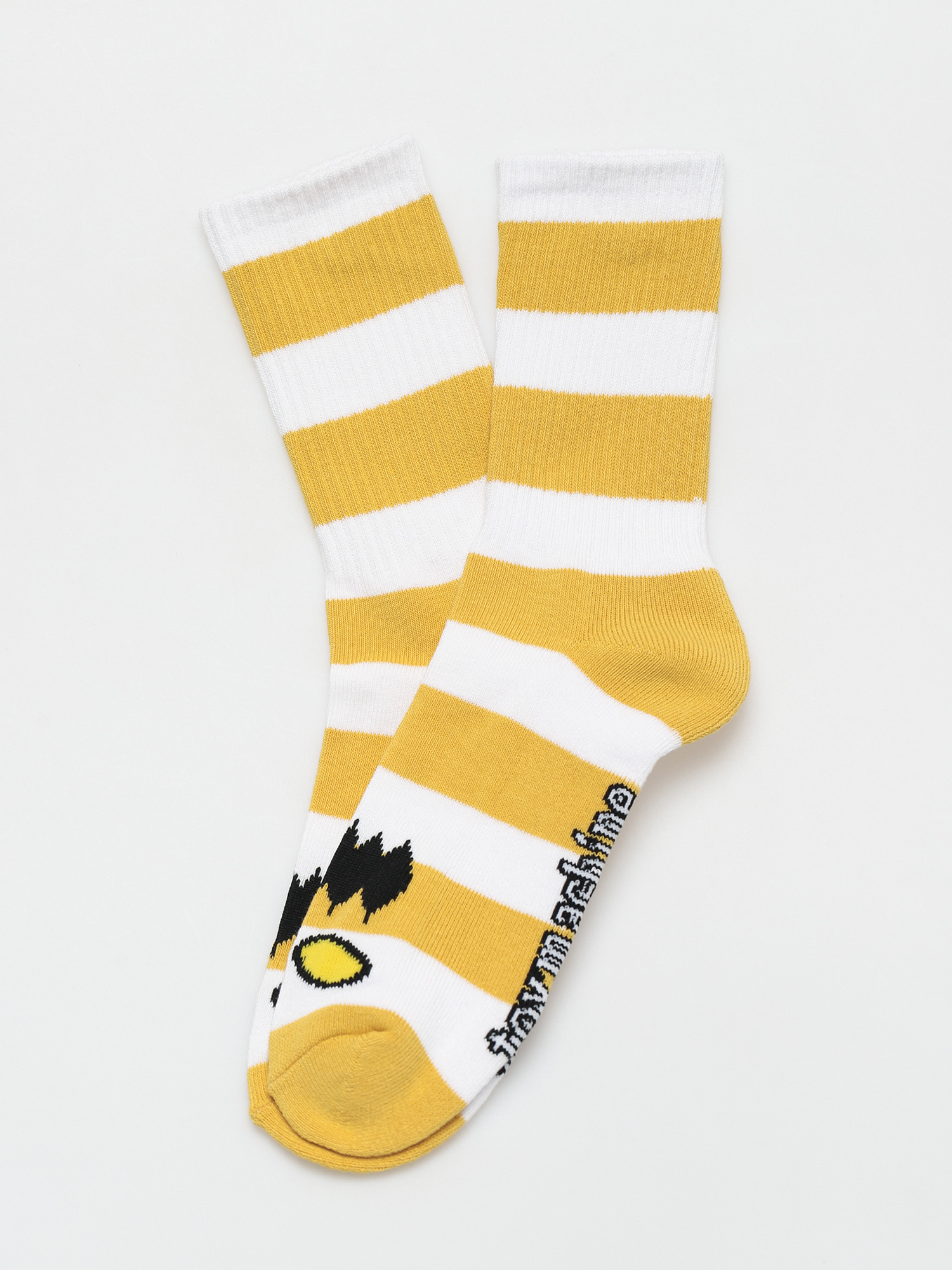 Skarpetki Toy Machine Monster Big Stripe (mustard)
