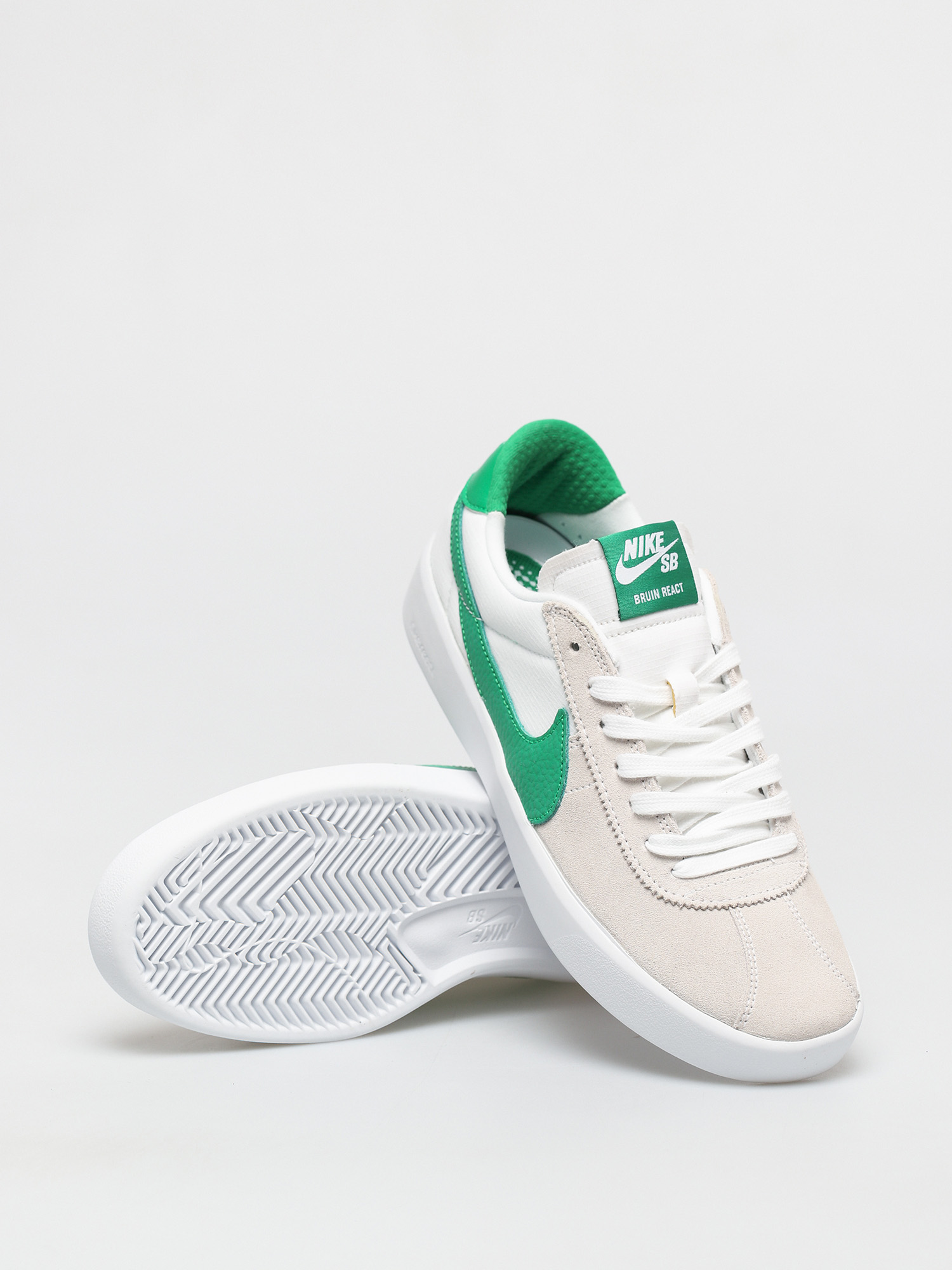 Buty Nike SB Bruin React (white/lucky green white lucky green)