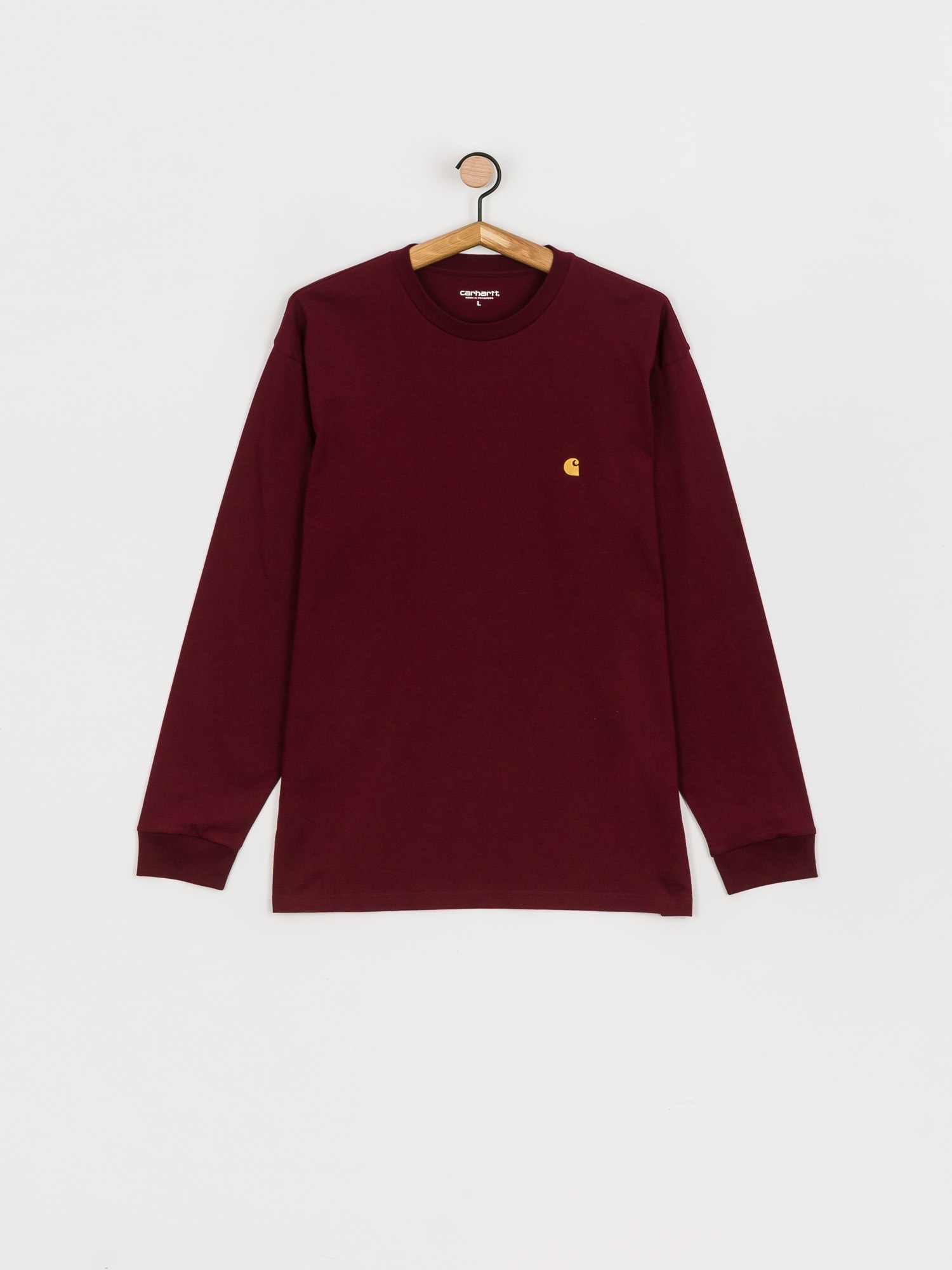 Longsleeve Carhartt WIP Chase (jam/gold)