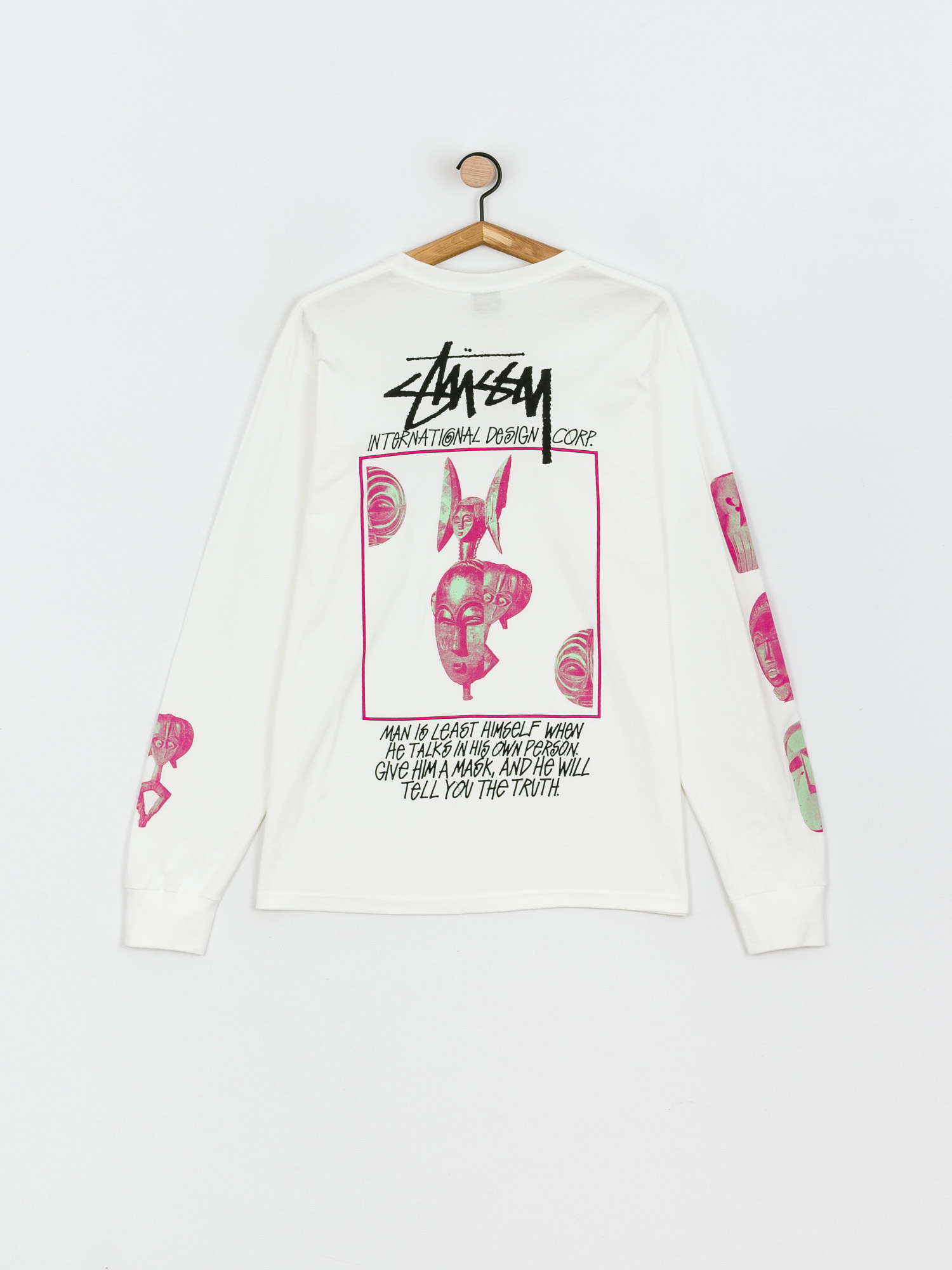 Longsleeve Stussy Masked (white)