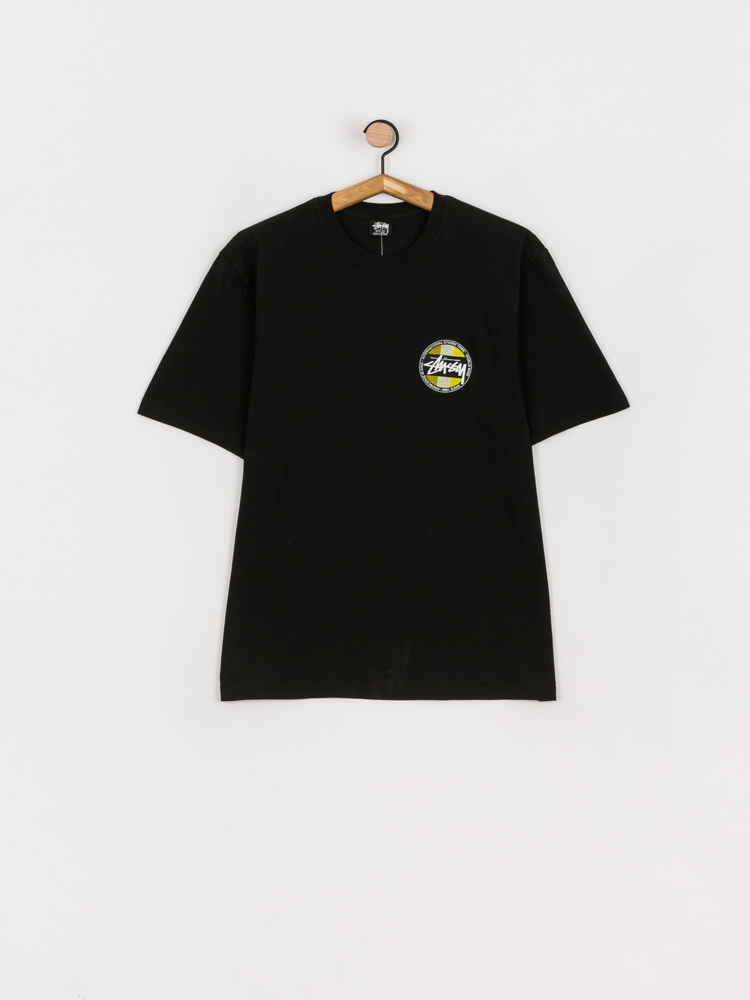 T-shirt Stussy Classic Dot Pig. Dyed (black)