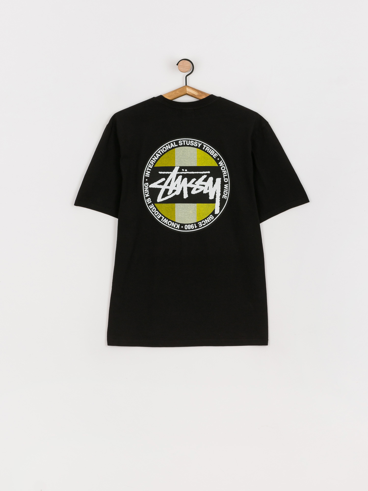 T-shirt Stussy Classic Dot Pig. Dyed (black)
