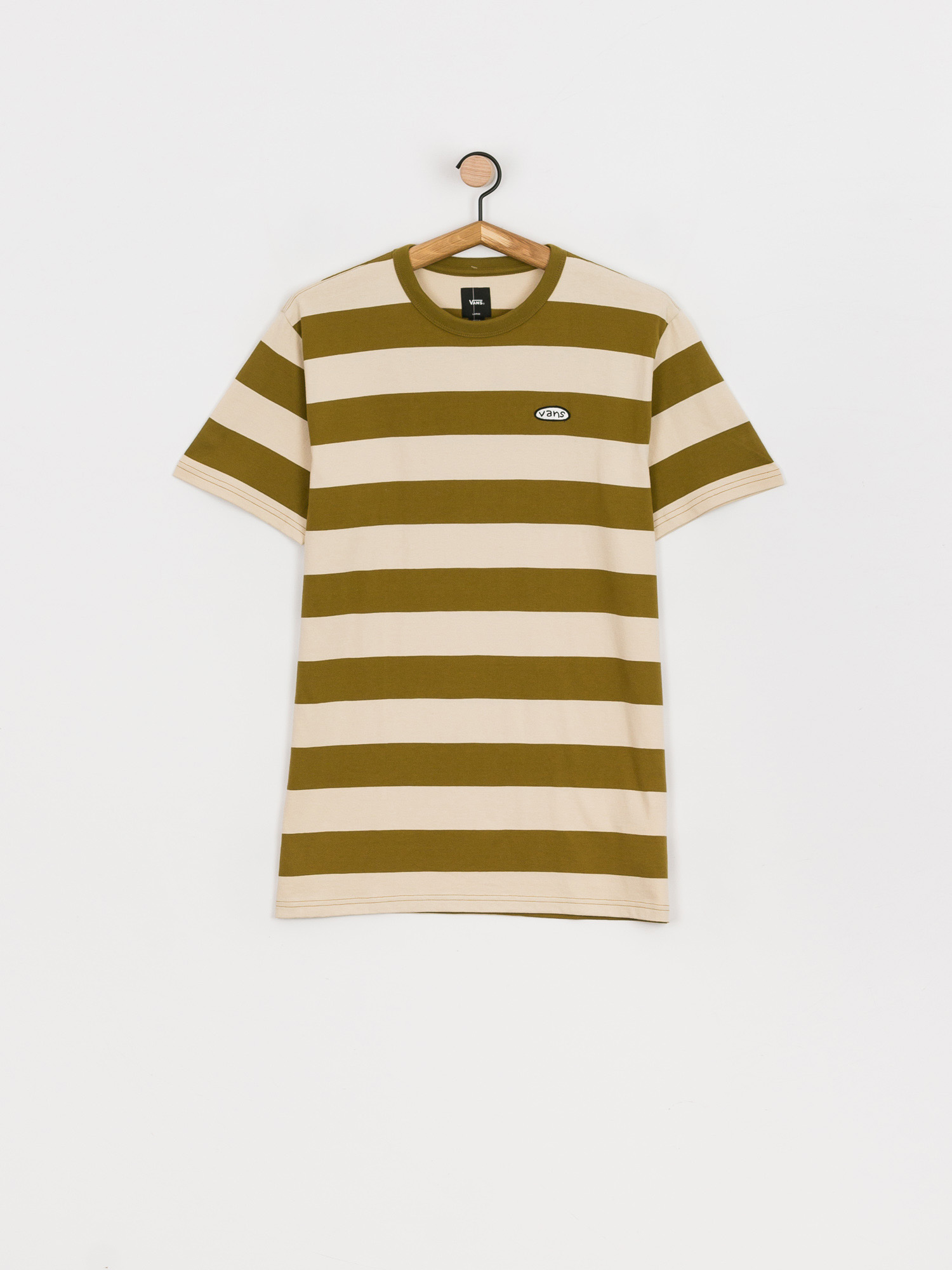 T-shirt Vans Color Multiplier Stripe Crew (nutria/oatmeal)