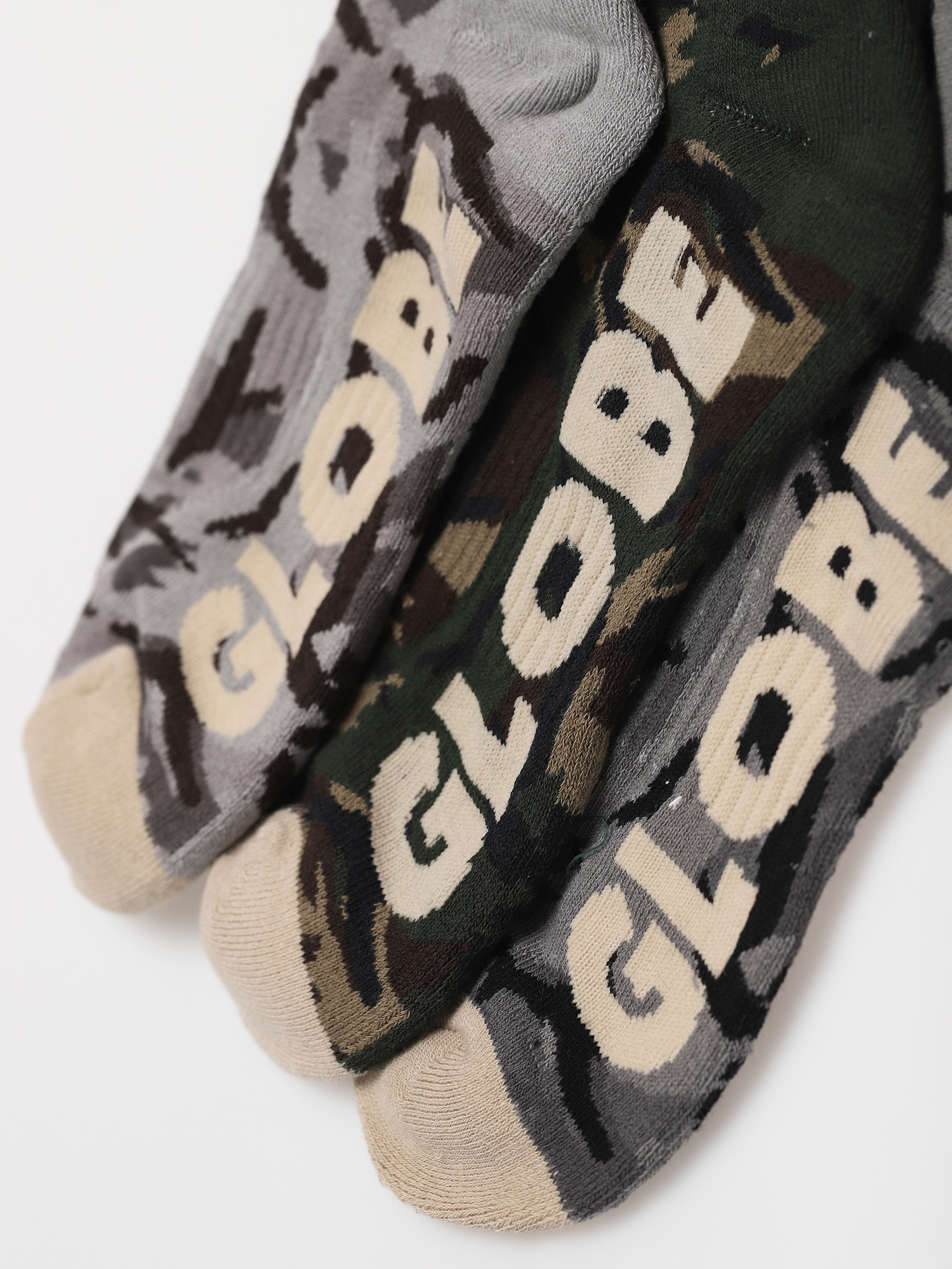 Skarpetki Globe Eco Camo Crew 3 Pack (camo)