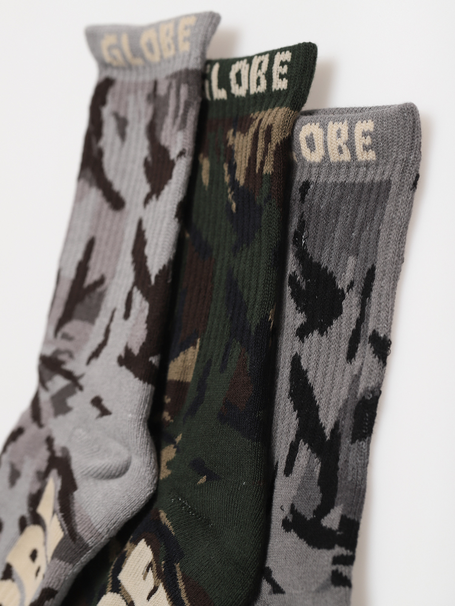 Skarpetki Globe Eco Camo Crew 3 Pack (camo)
