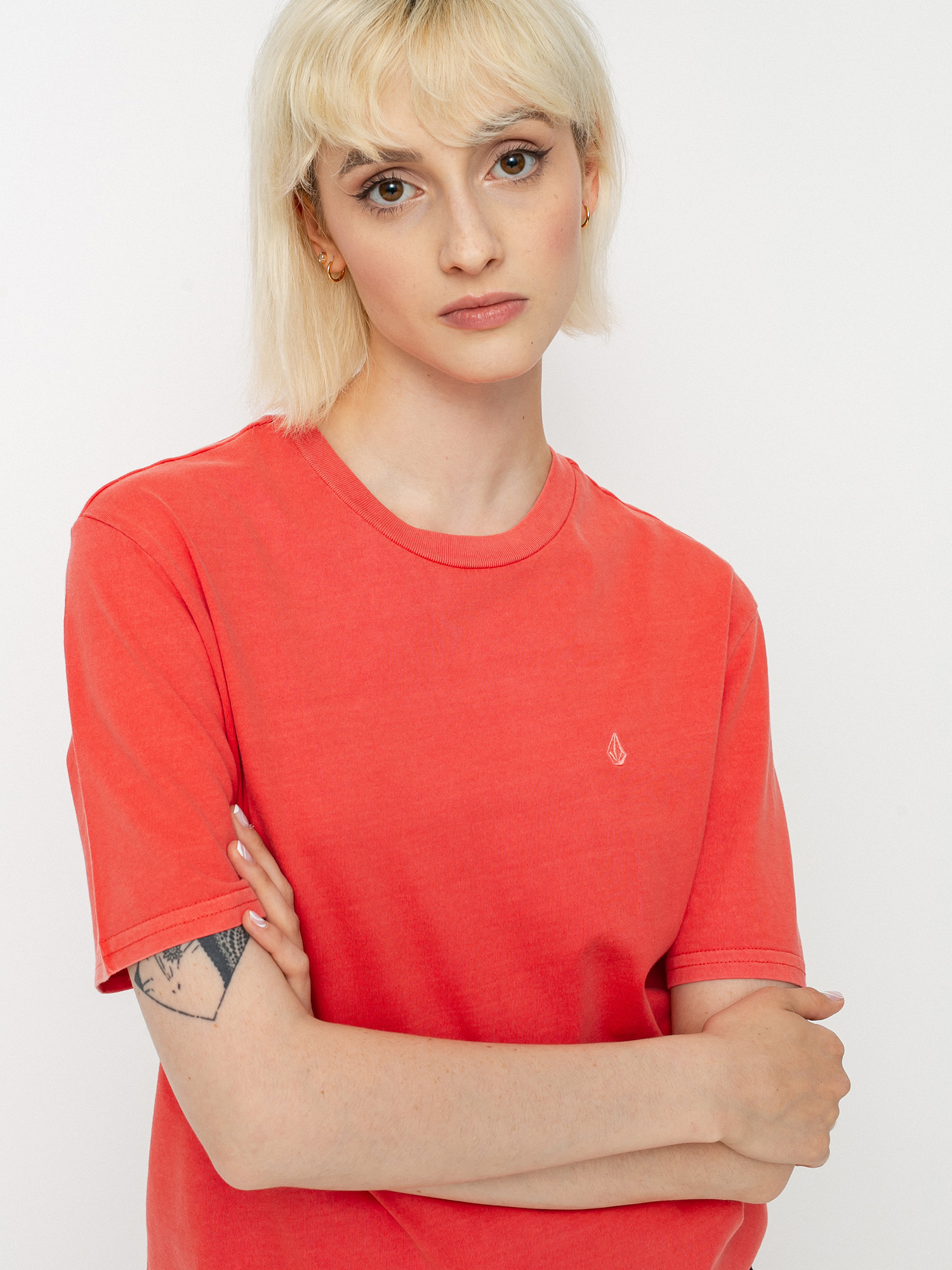 T-shirt Volcom Solid Stone Emb Wmn (rosewood)