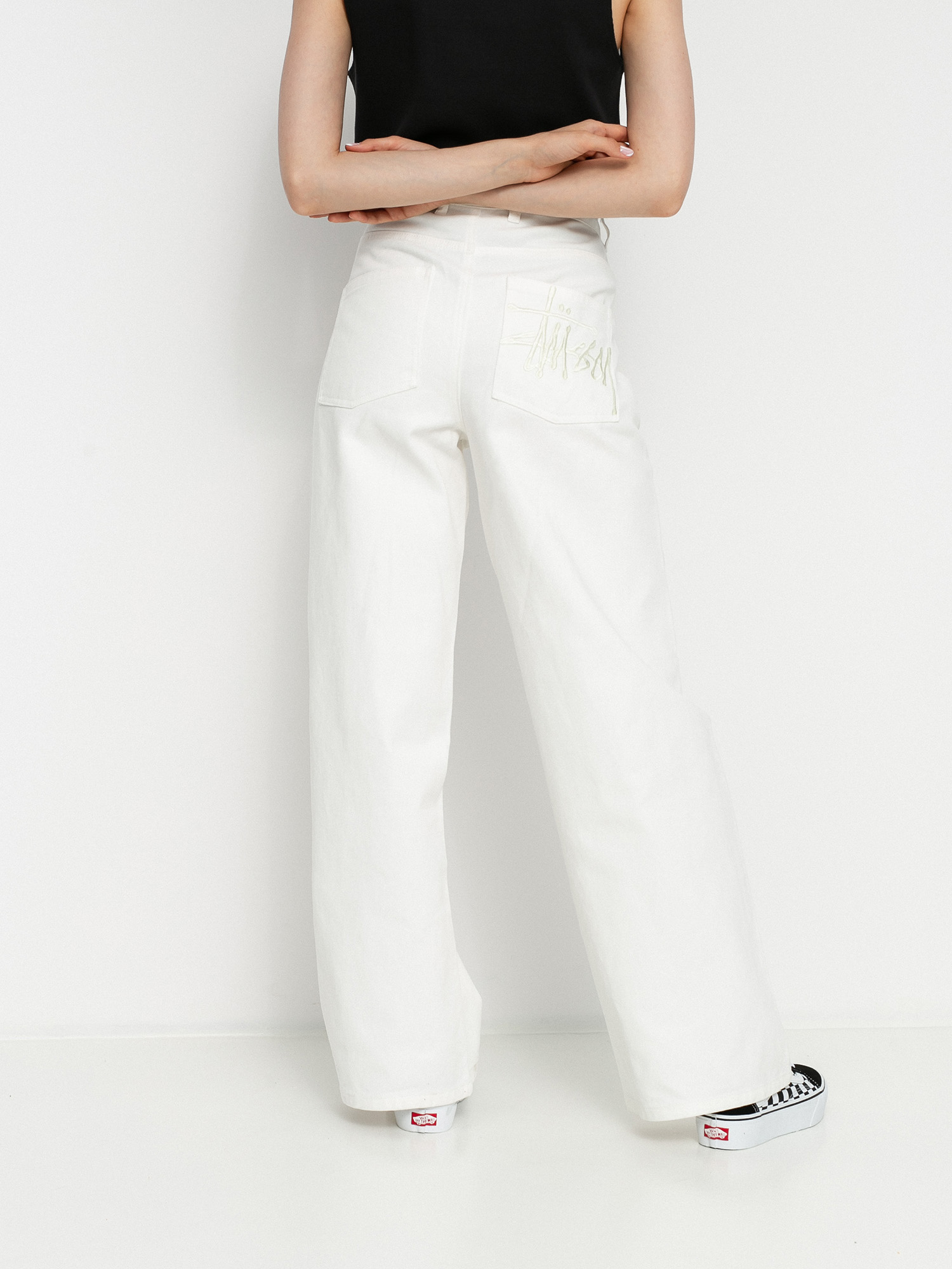 Spodnie Stussy Carter Extra Wide Wmn (natural)