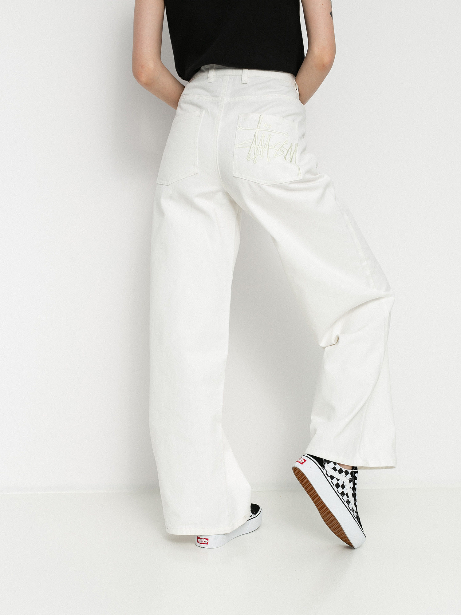 Spodnie Stussy Carter Extra Wide Wmn (natural)