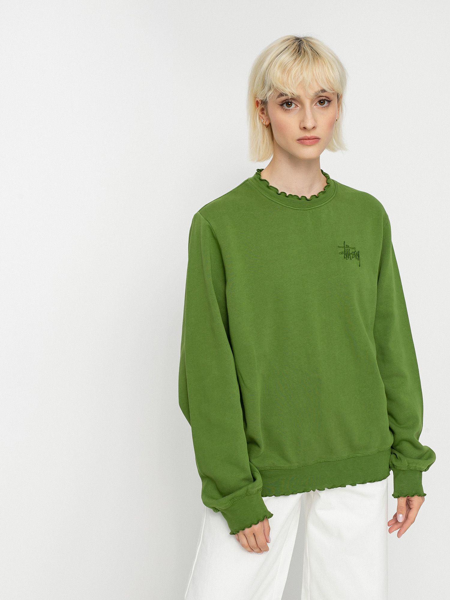 Bluza Stussy Laure Lettuce Edge Wmn (green)