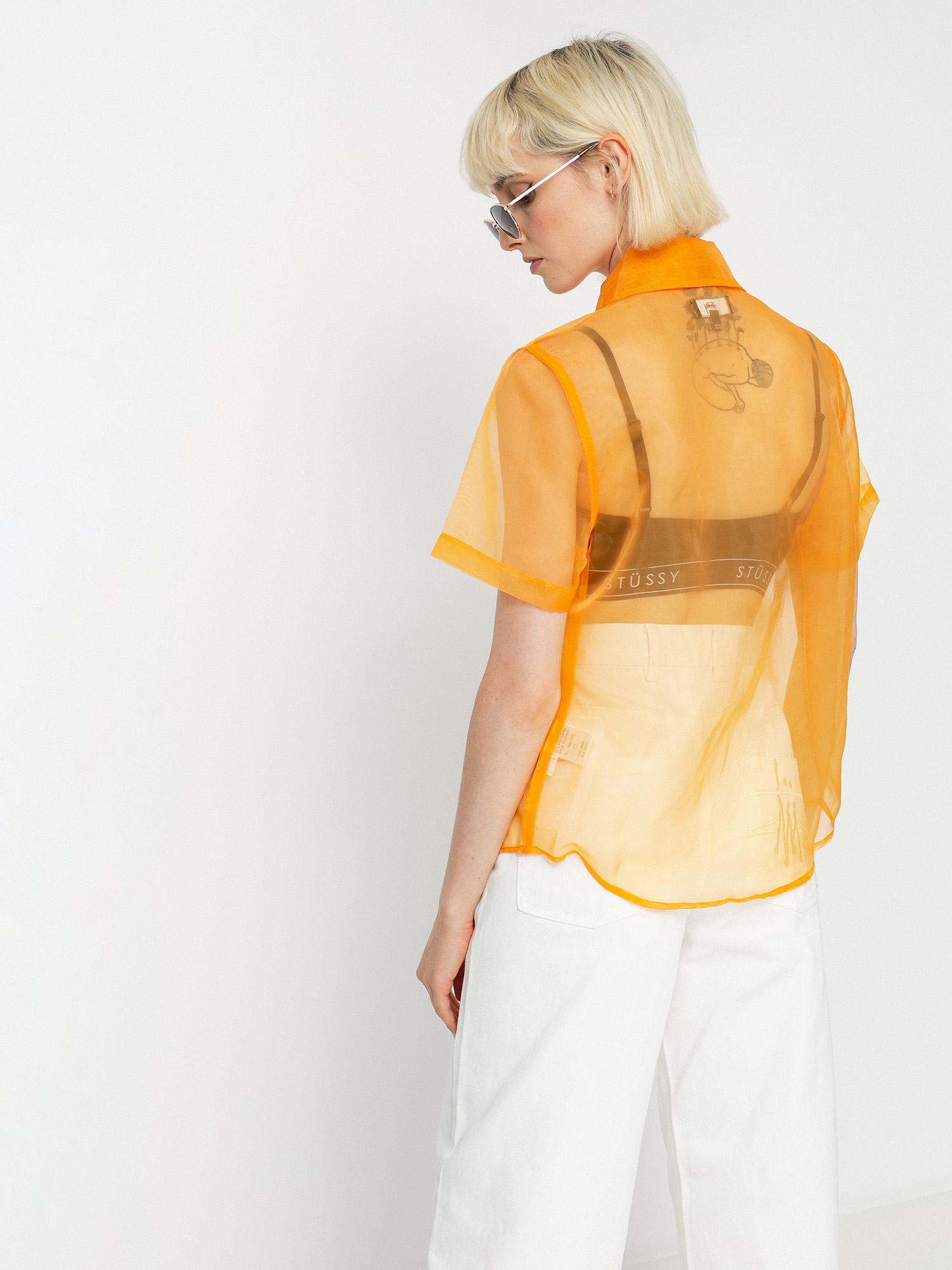 Koszula Stussy Milo Sheer Wmn (orange)
