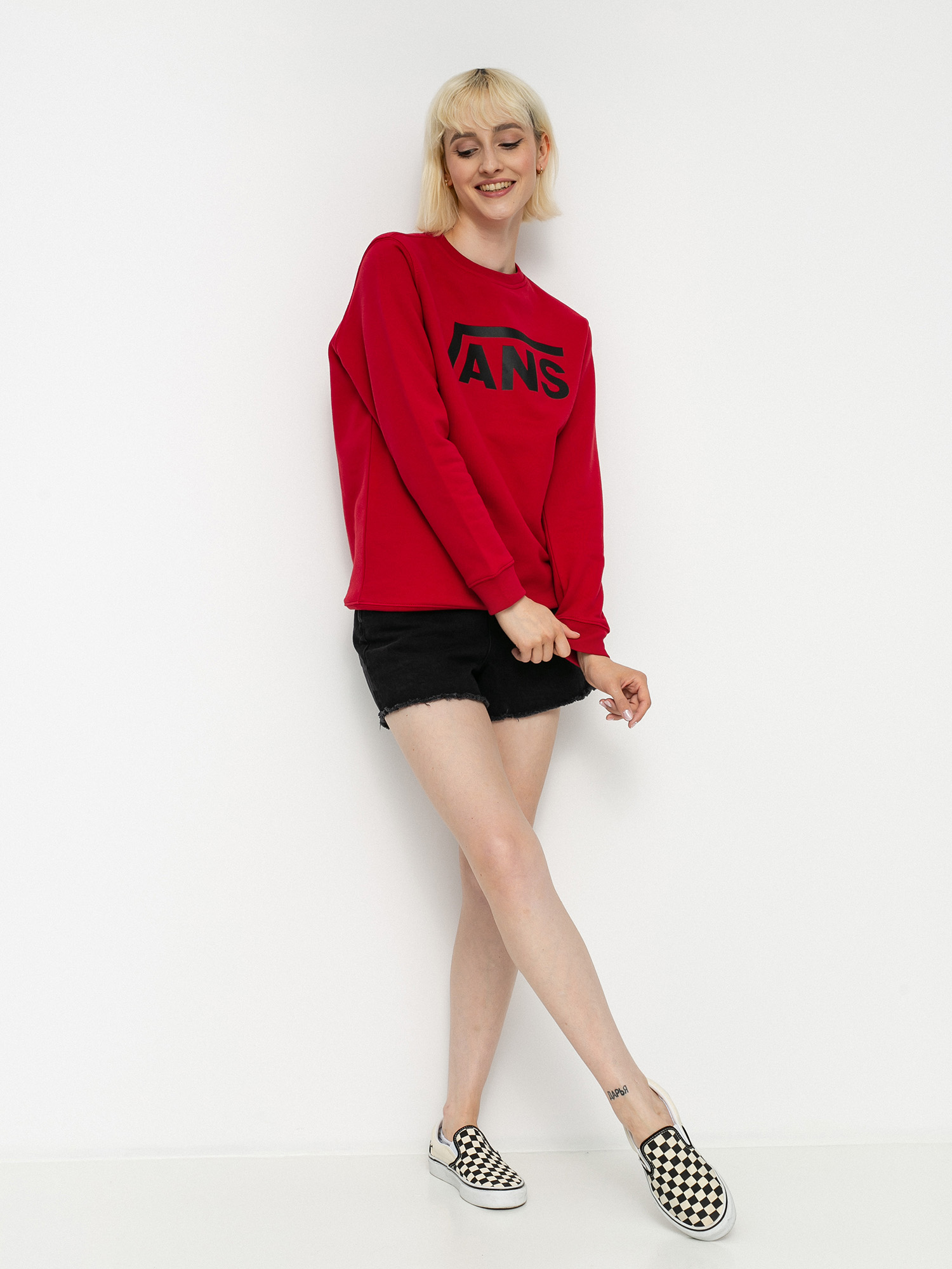 Bluza Vans Classic Crew JR (chili pepper)