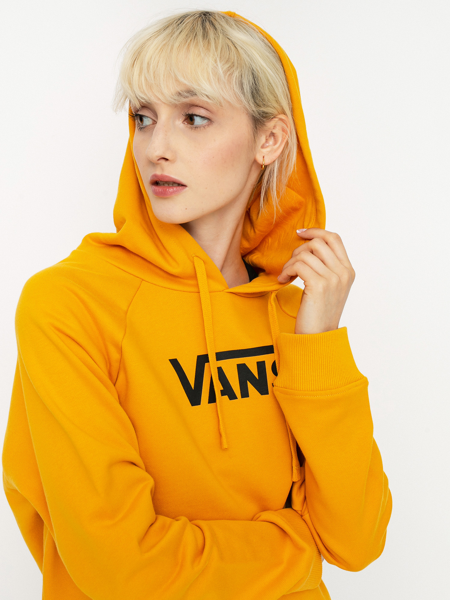 Bluza z kapturem Vans Flying V Ft Boxy HD Wmn (golden glow)