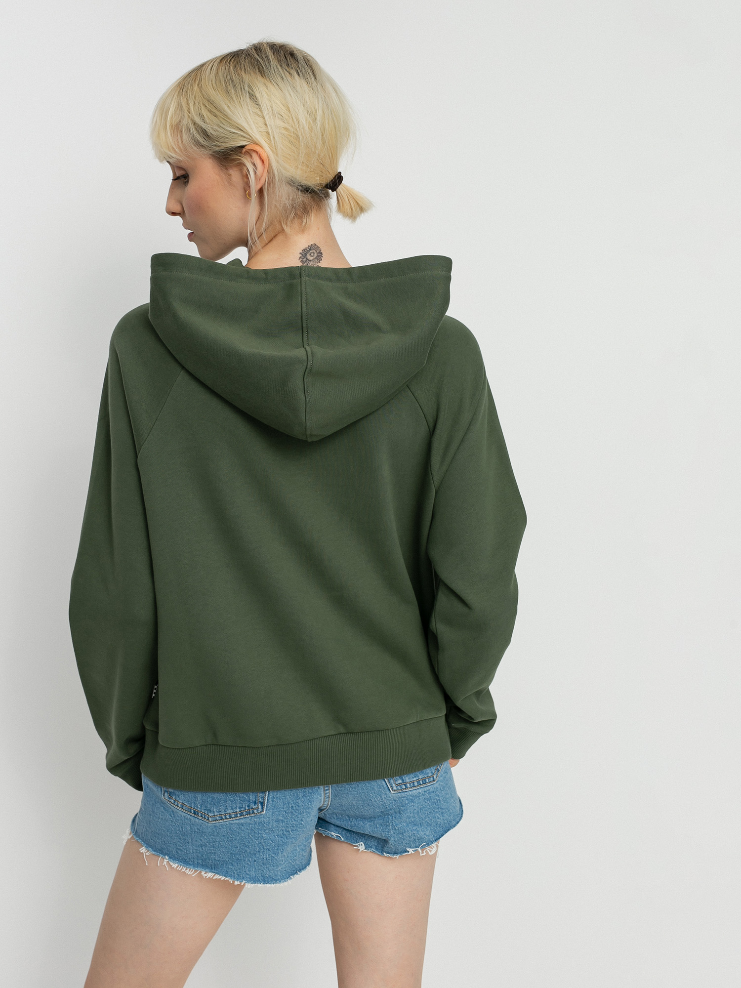 Bluza z kapturem Vans Flying V Ft Boxy HD Wmn (thyme)