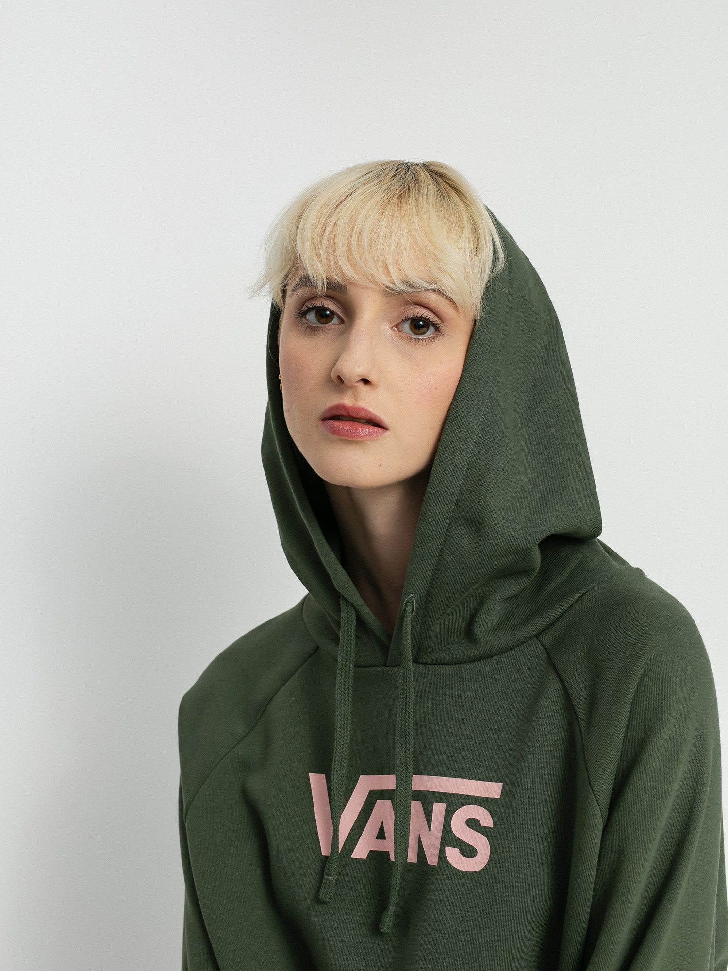 Bluza z kapturem Vans Flying V Ft Boxy HD Wmn (thyme)