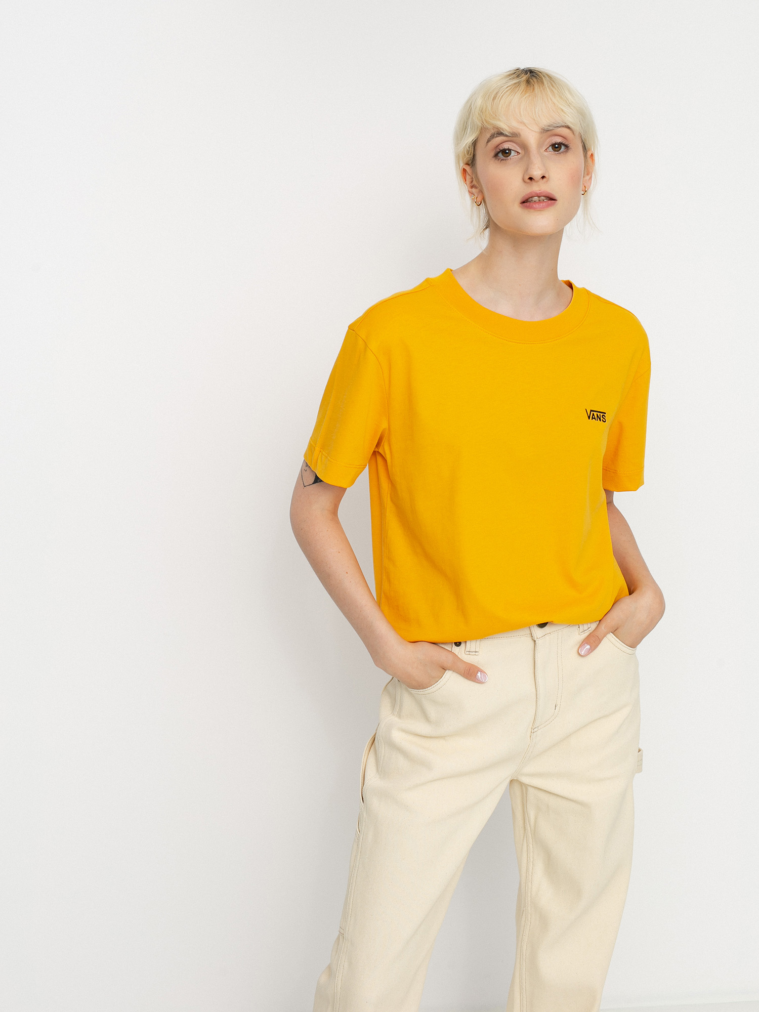 T-shirt Vans Junior V Boxy Wmn (golden glow)