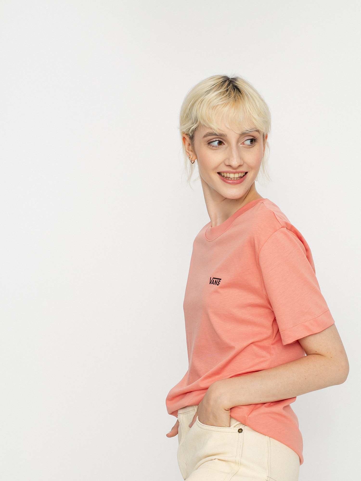 T-shirt Vans Junior V Boxy Wmn (terra cotta)