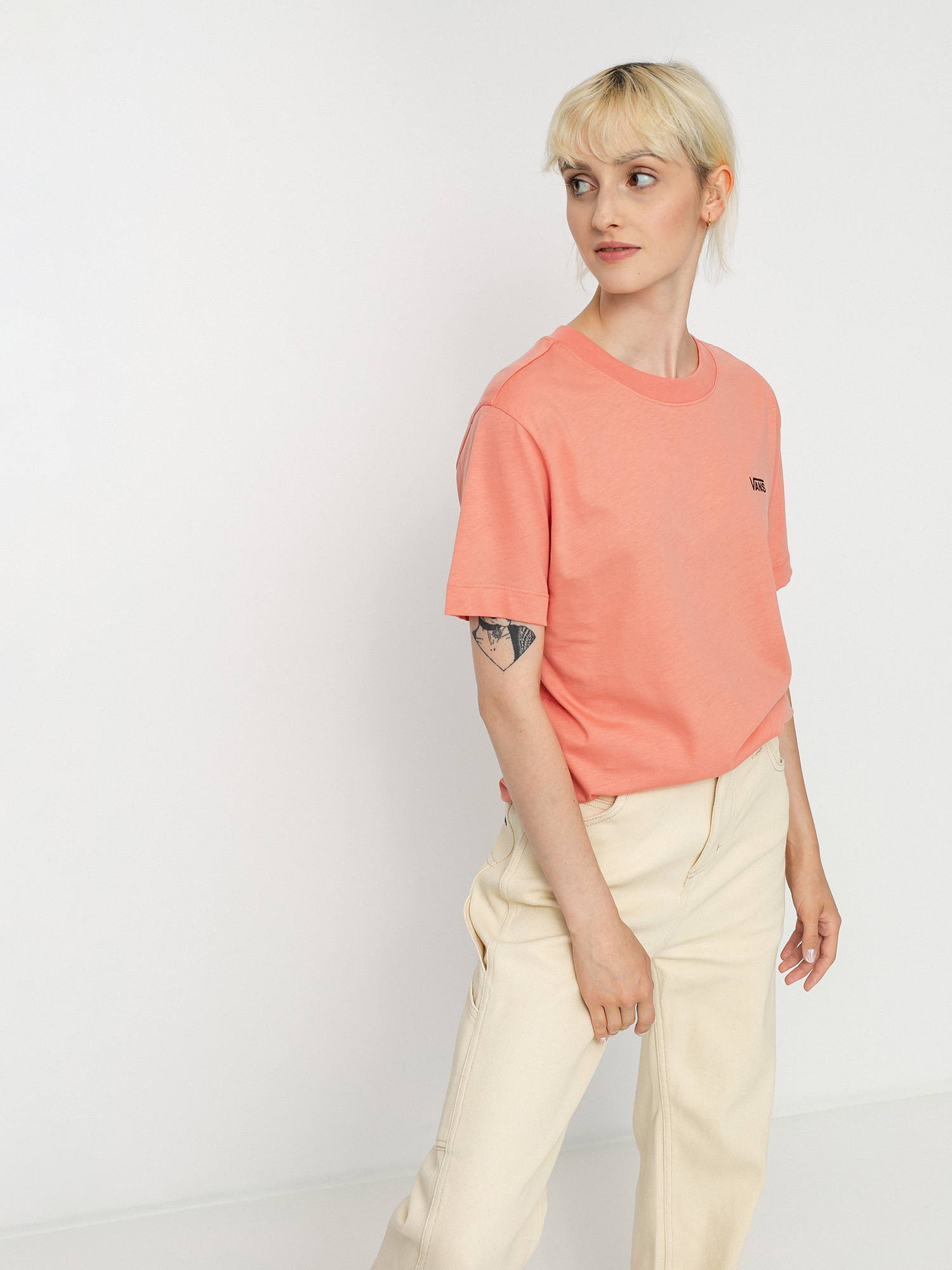T-shirt Vans Junior V Boxy Wmn (terra cotta)