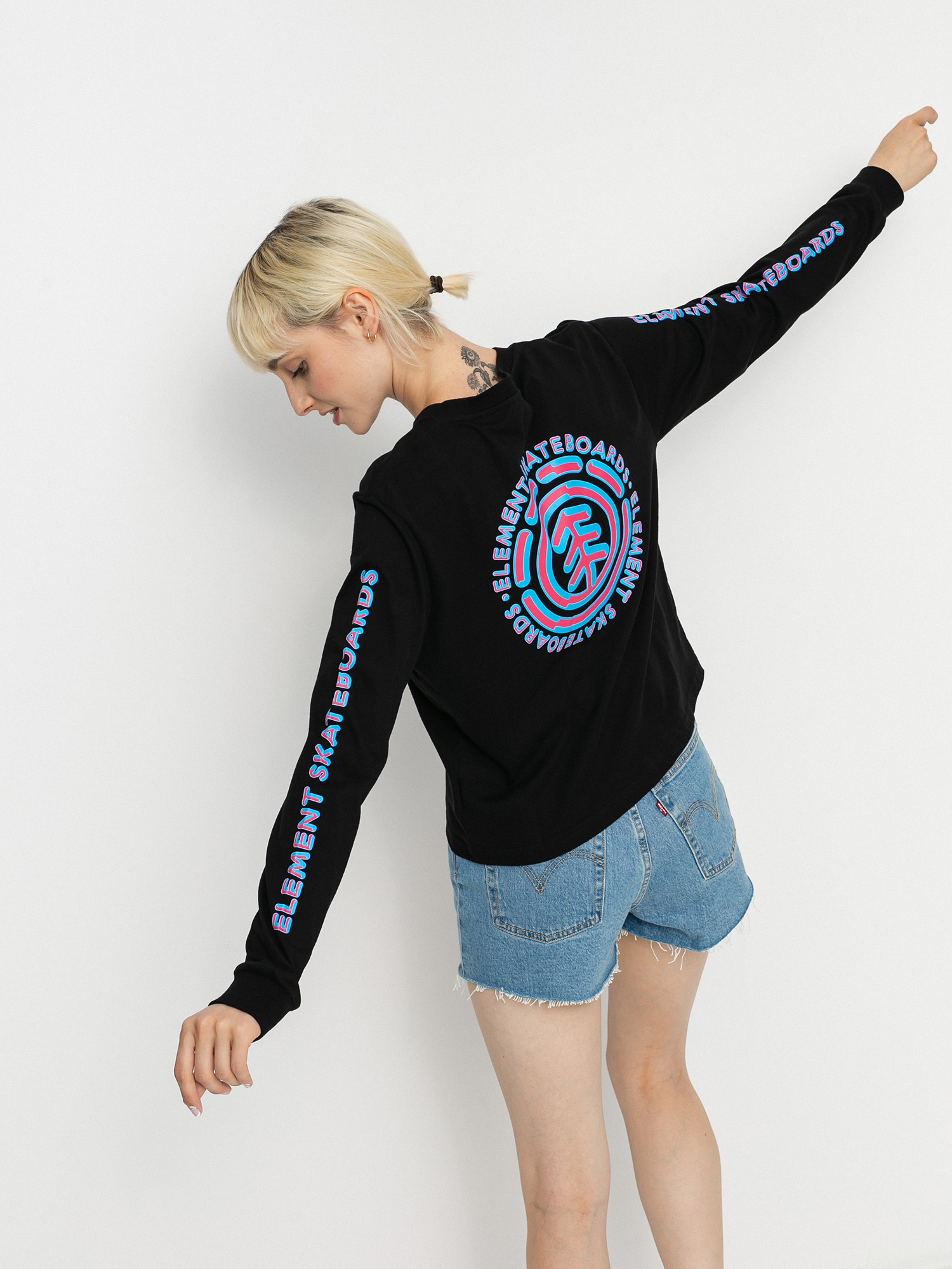 Longsleeve Element Chrome Wmn (flint black)