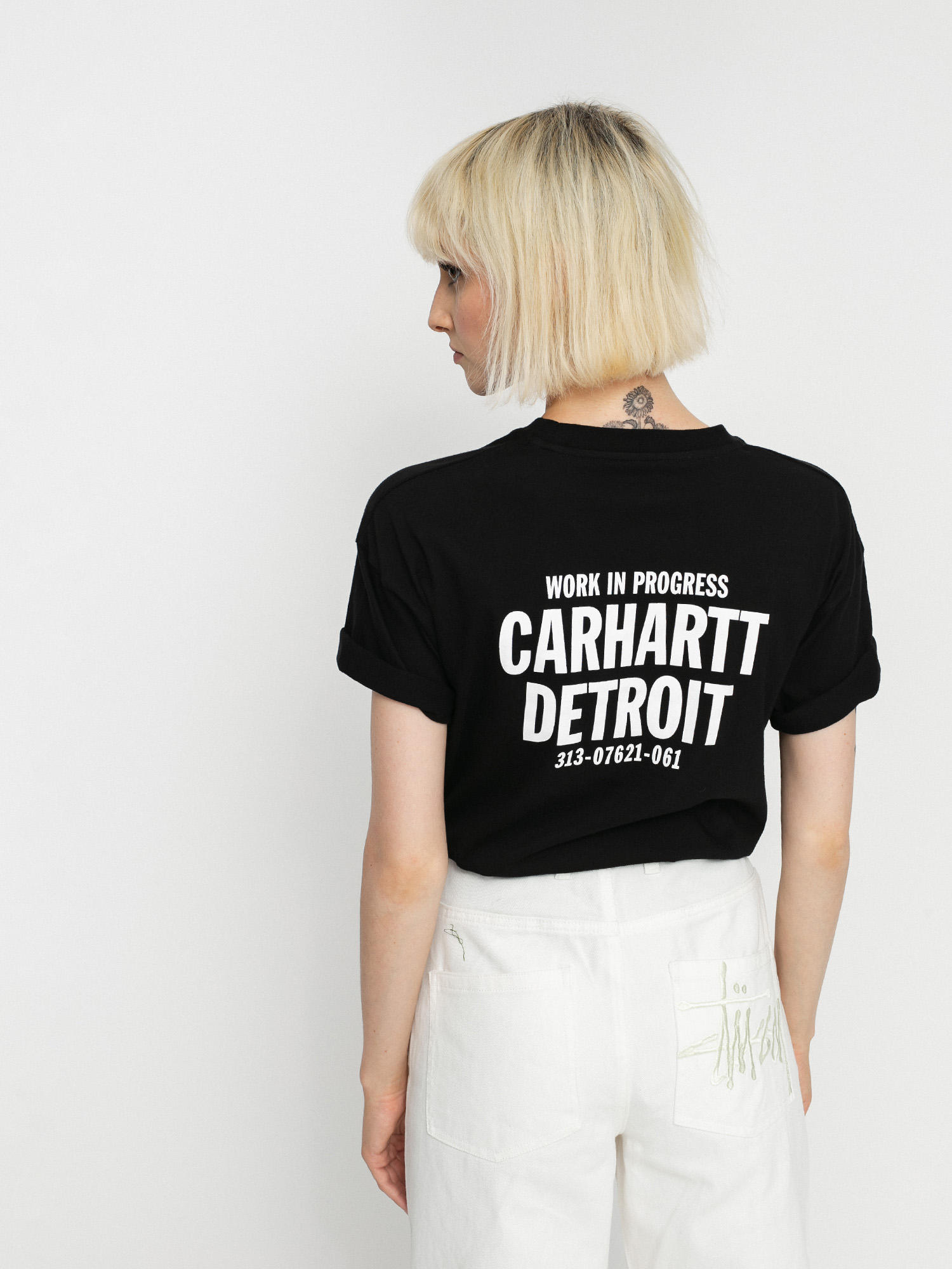 T-shirt Carhartt WIP State Flag Heart Wmn (black)