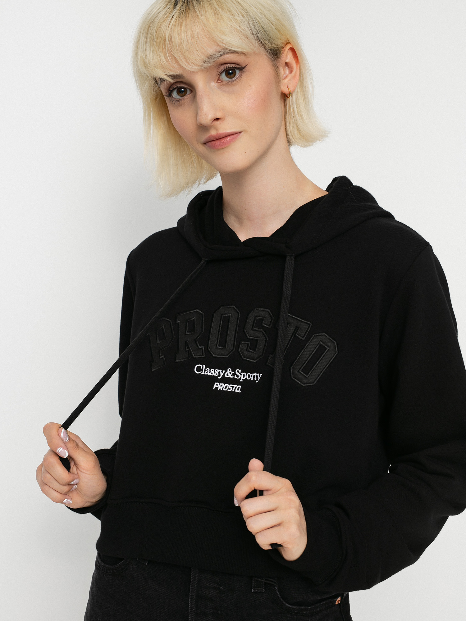 Bluza z kapturem Prosto Cut HD Wmn (black)