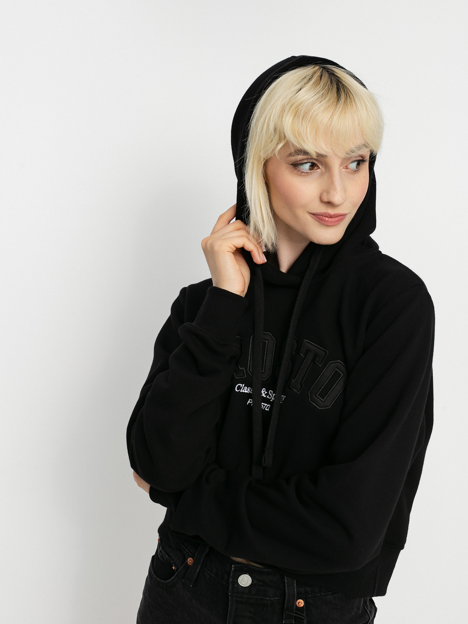 Bluza z kapturem Prosto Cut HD Wmn (black)