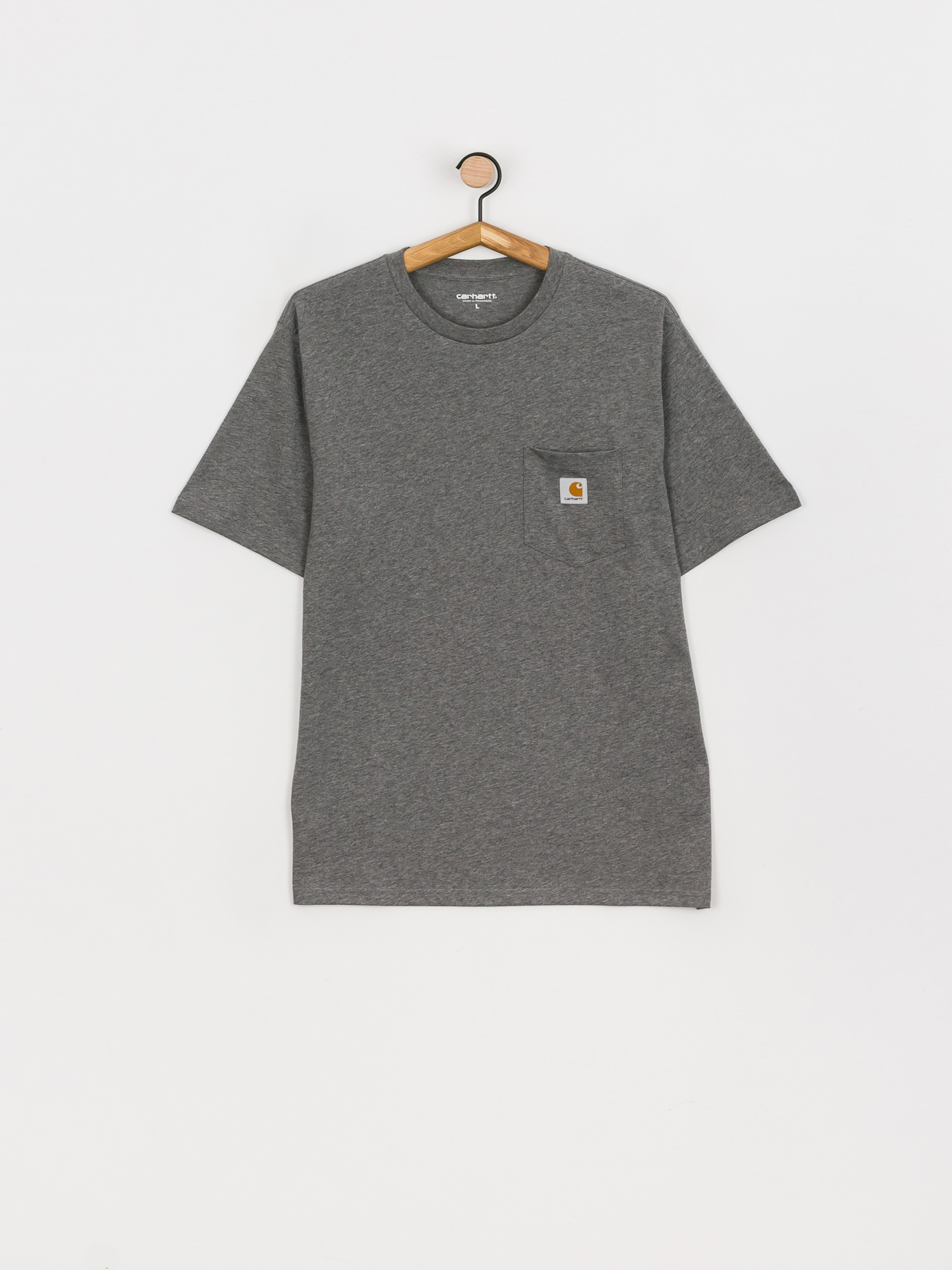 T-shirt Carhartt WIP Pocket (dark grey heather)