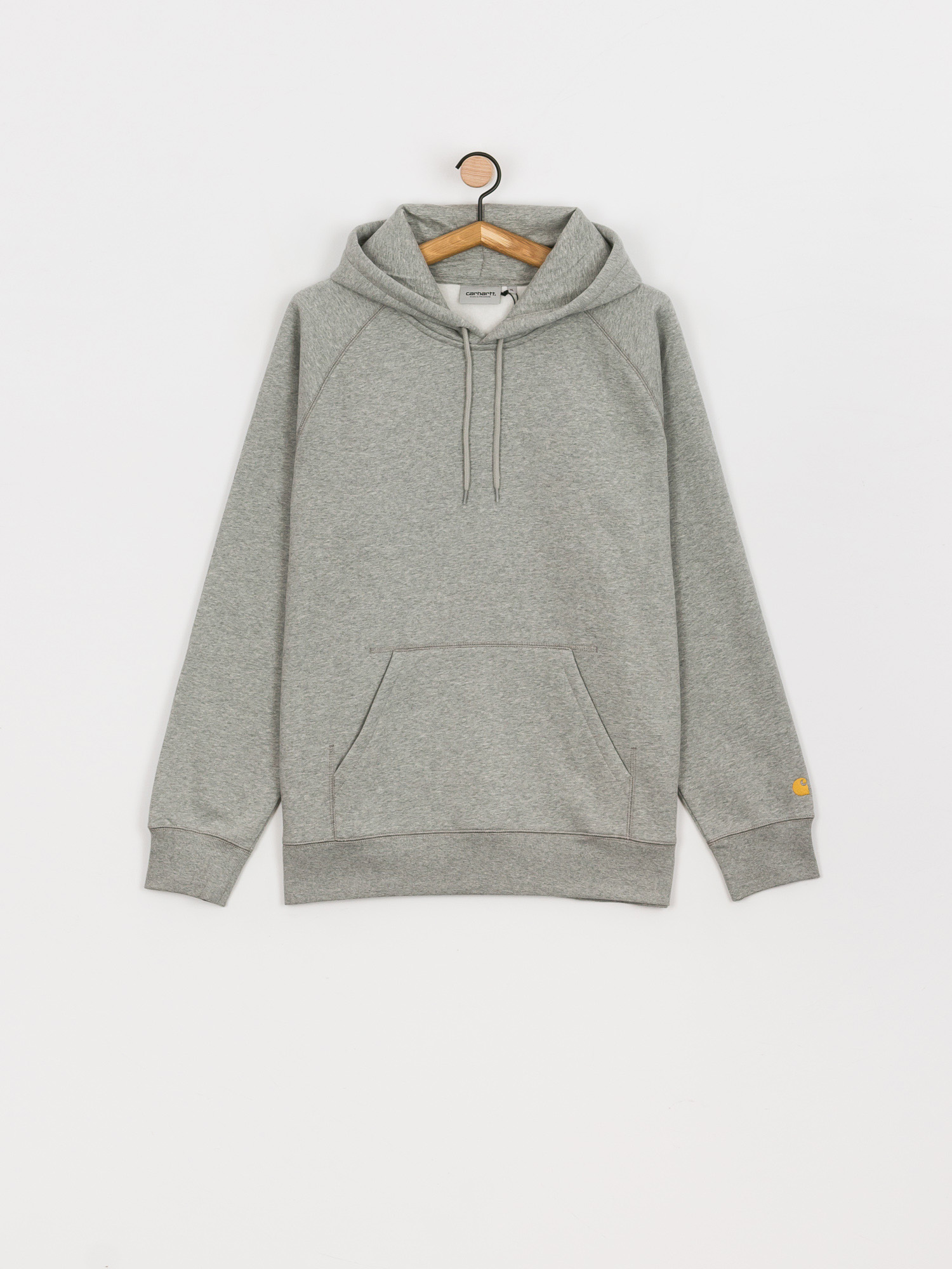 Bluza z kapturem Carhartt WIP Chase HD (grey heather/gold)
