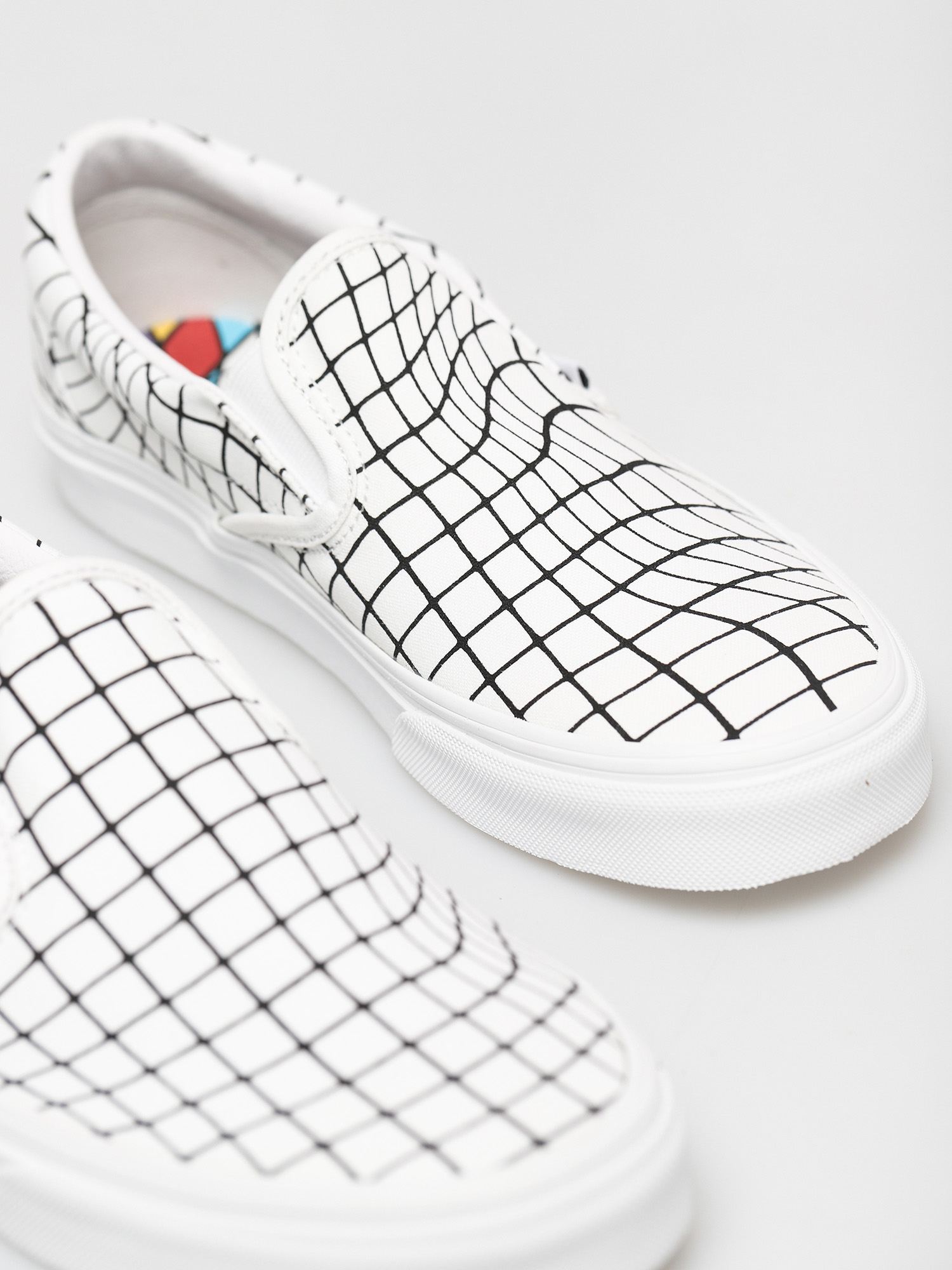 Buty Vans Classic Slip On (u paint/warpcheckerboard)