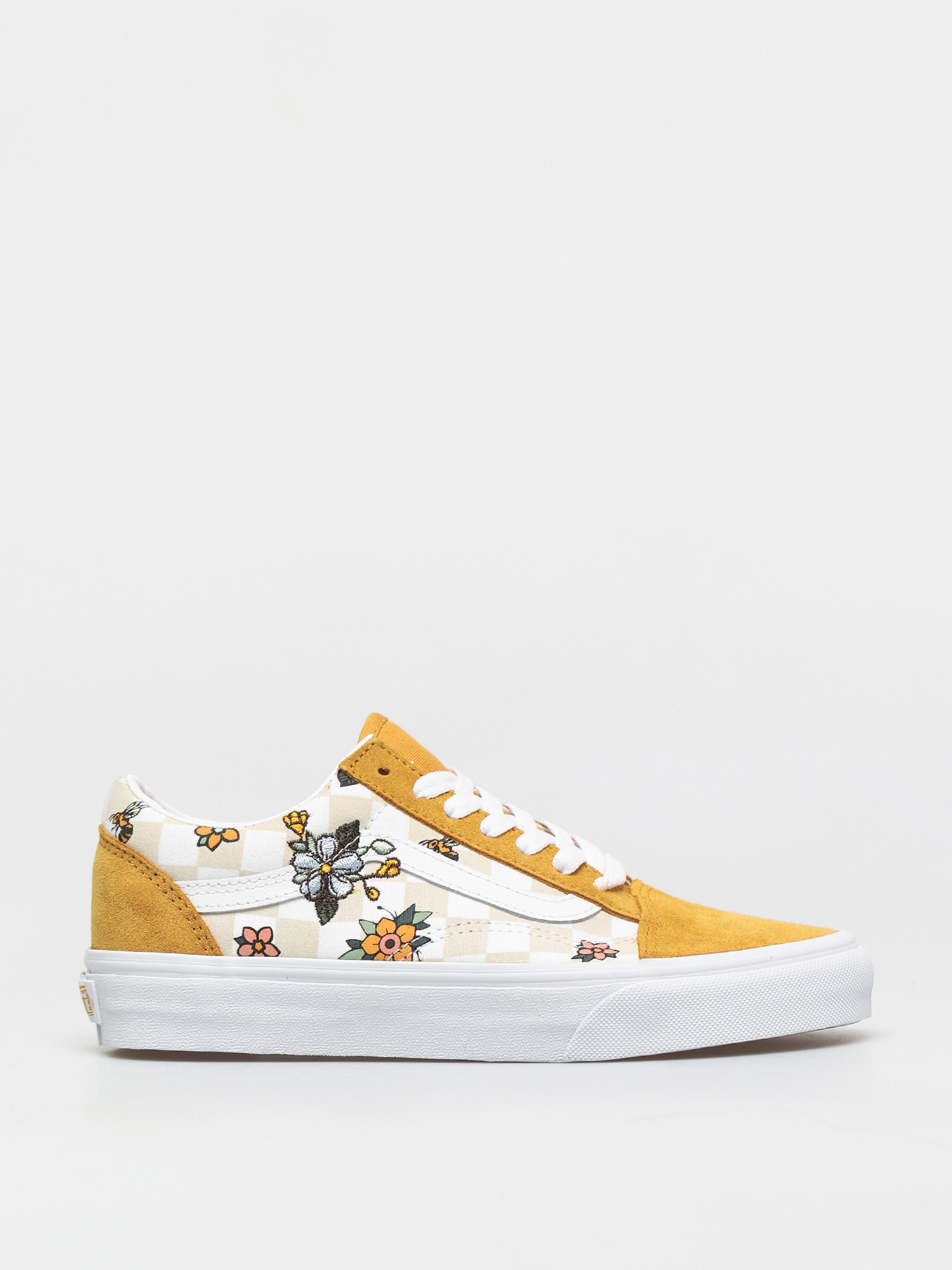 vans old skool leather check
