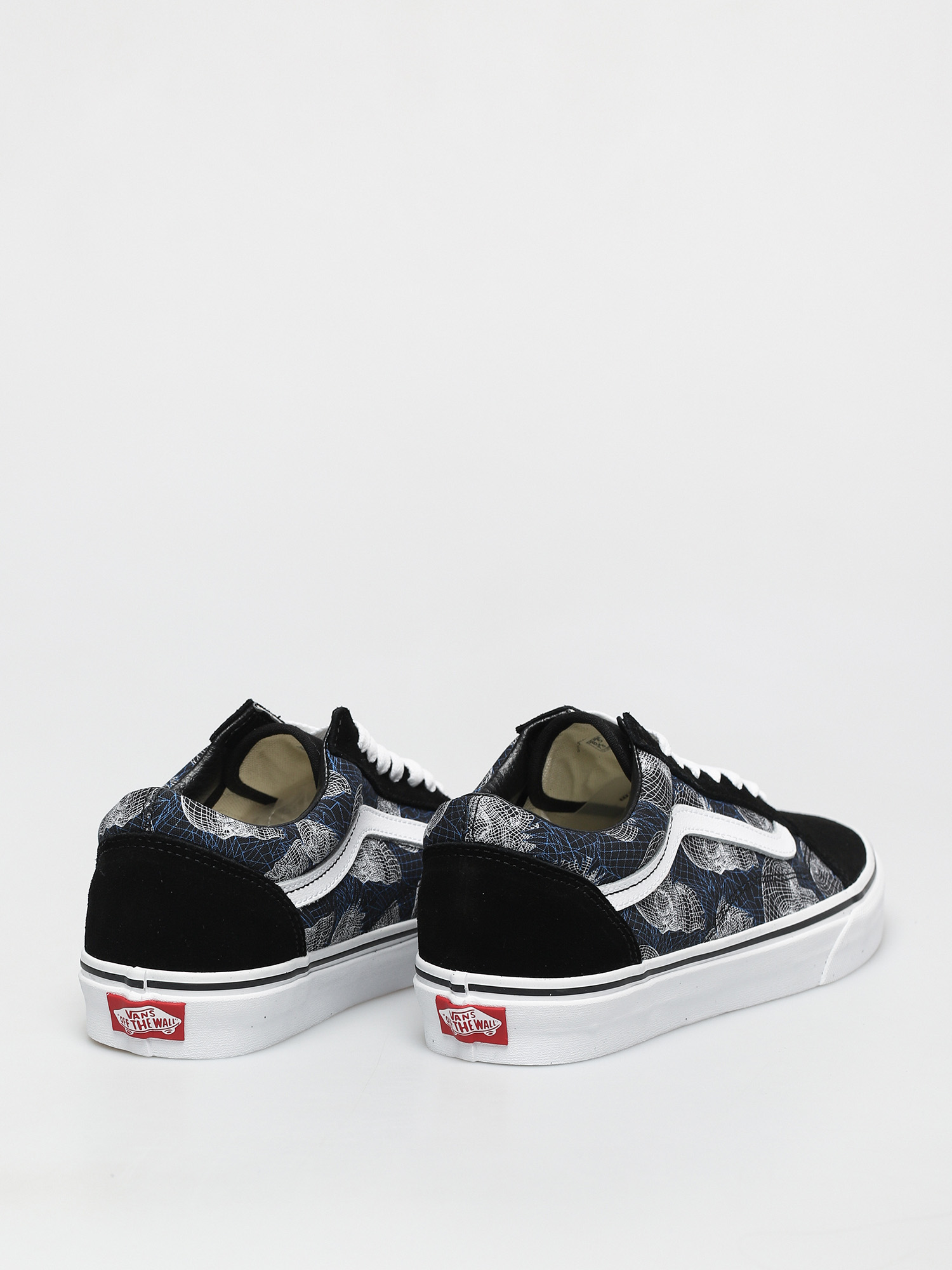 Buty Vans Old Skool (wireframe skulls/blktrwt)