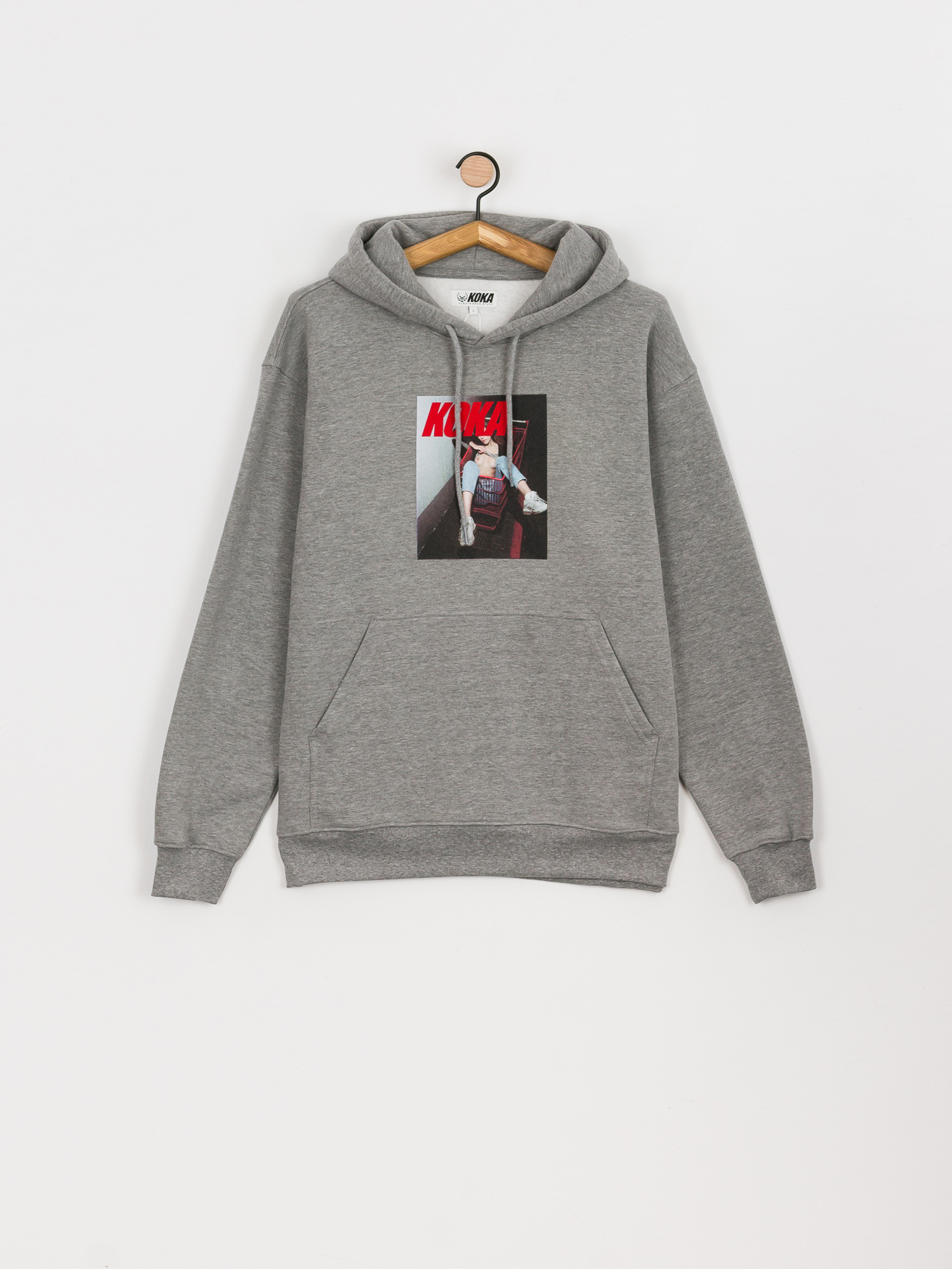 Bluza z kapturem Koka Shopping Mall HD (grey melange)