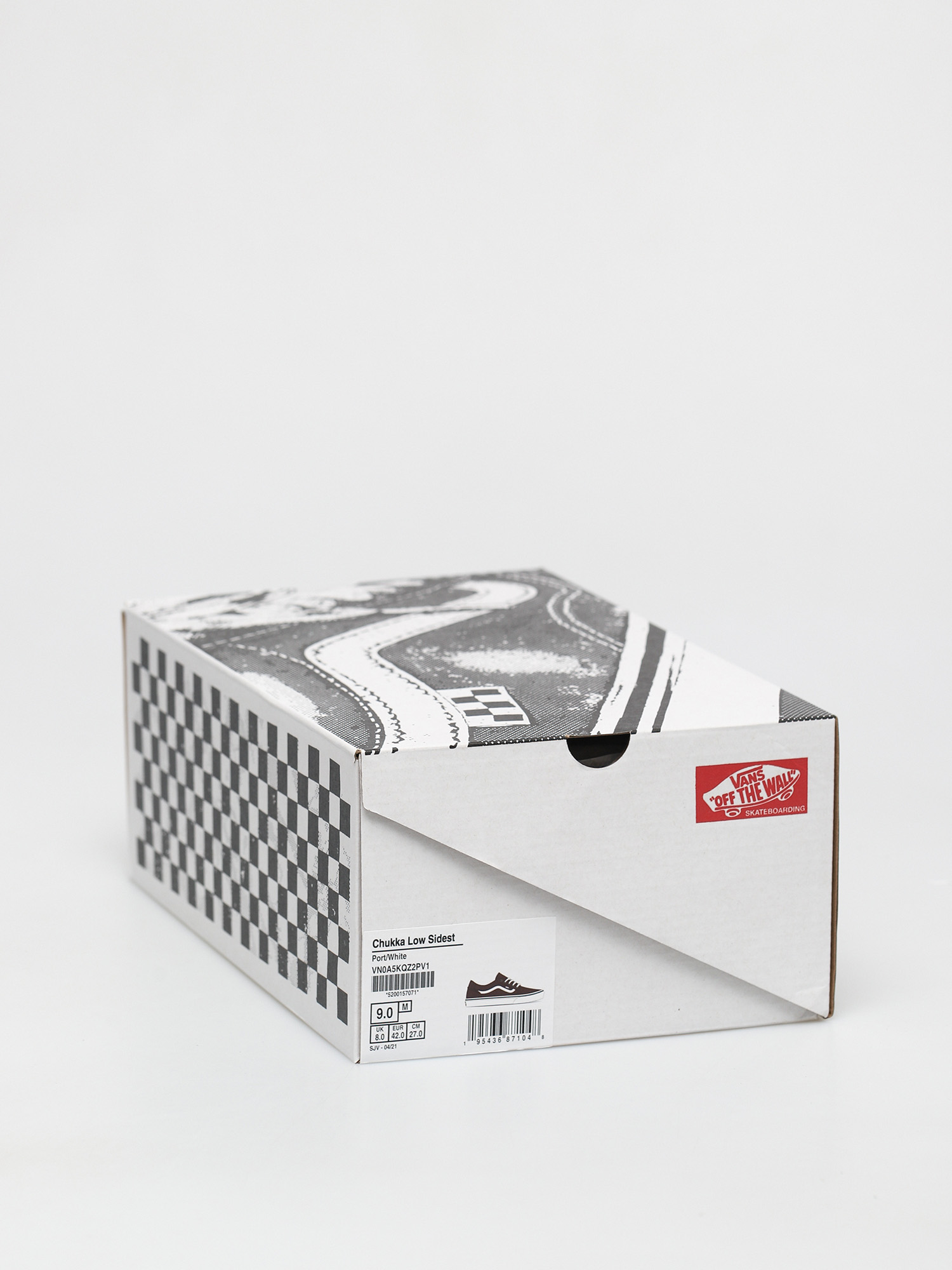Buty Vans Chukka Low Sidestripe (port/white)