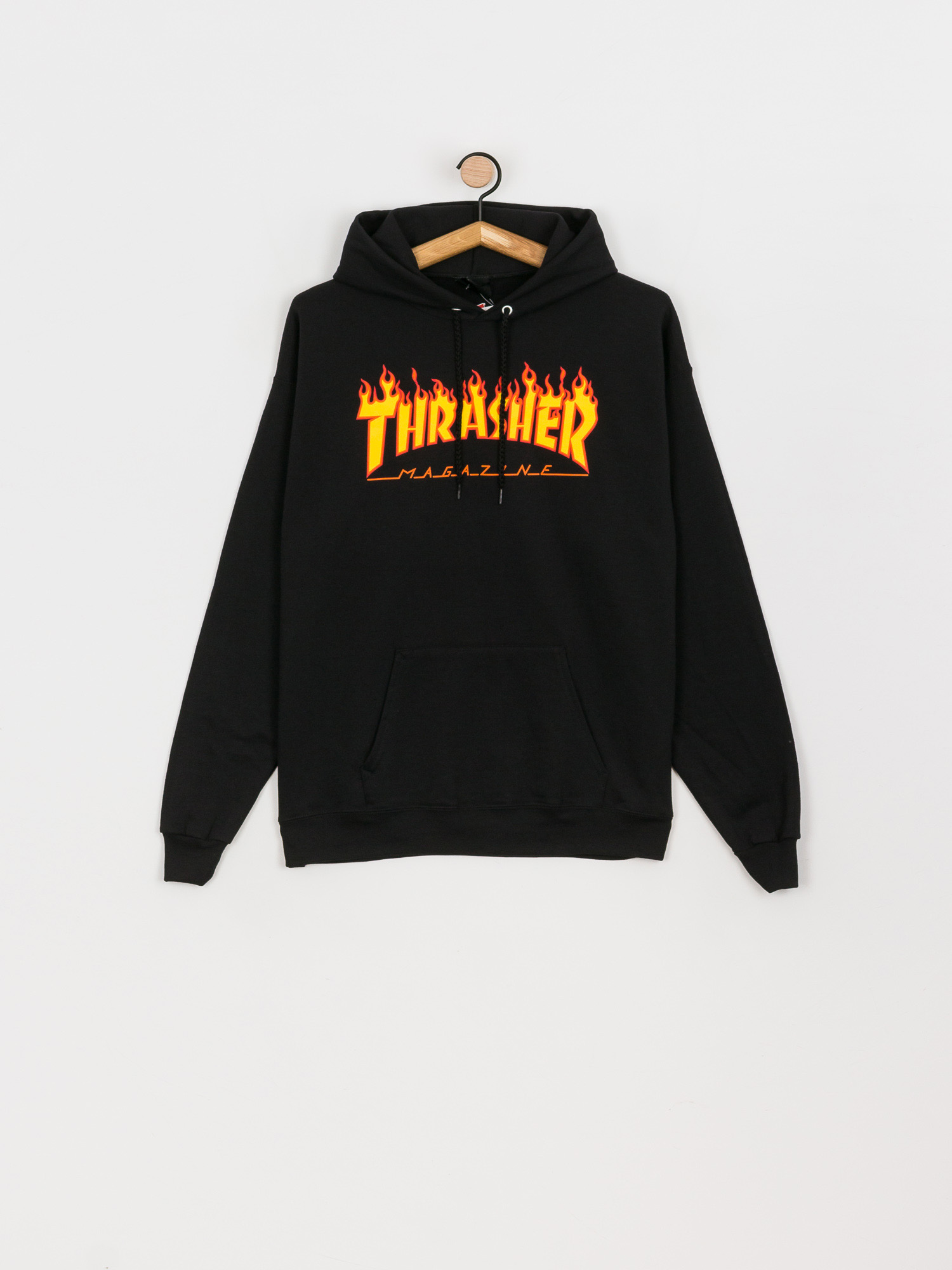 Bluza z kapturem Thrasher Flame HD Wmn (black)