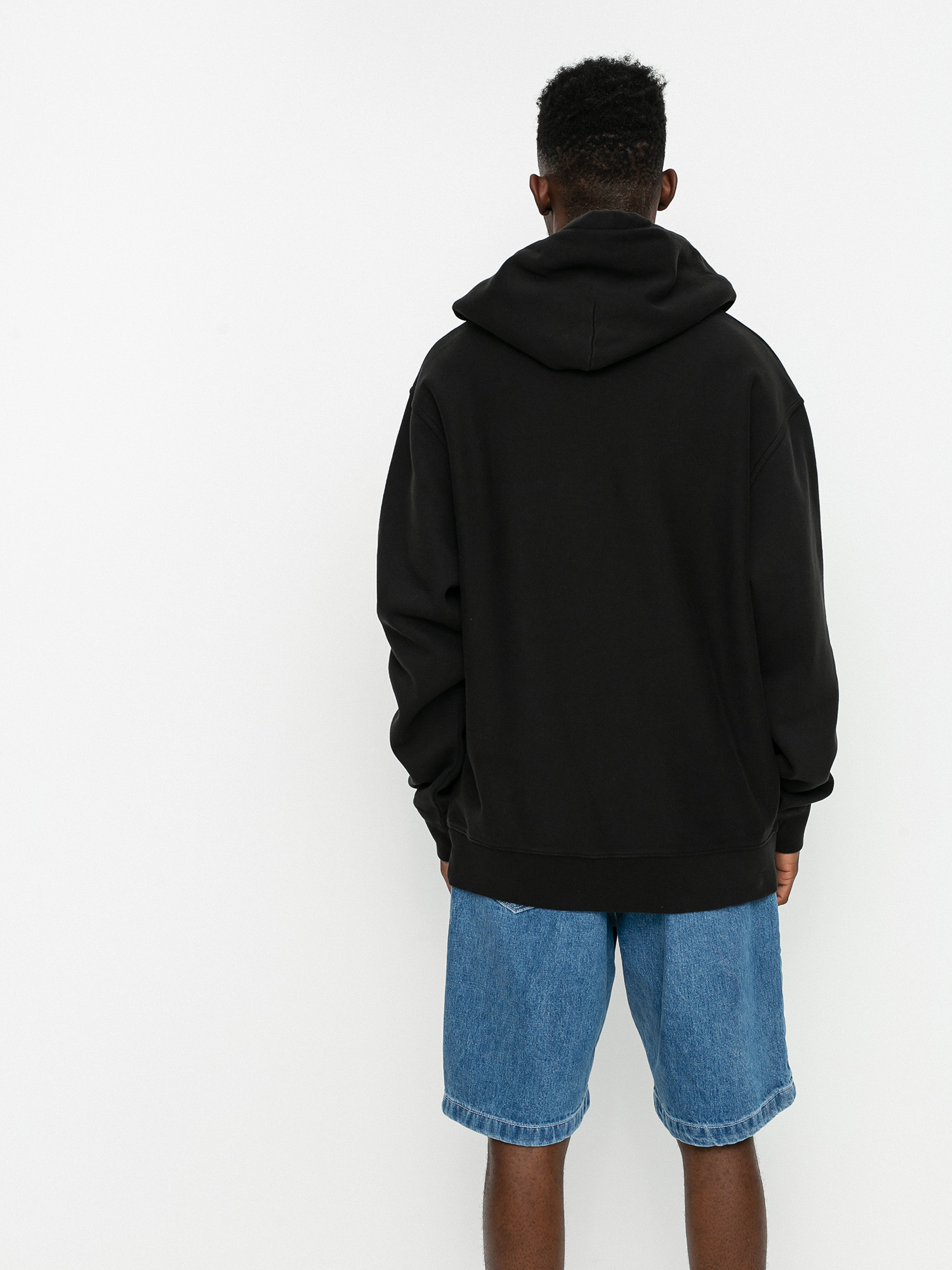 Bluza z kapturem Stussy Stock Logo HD (black)