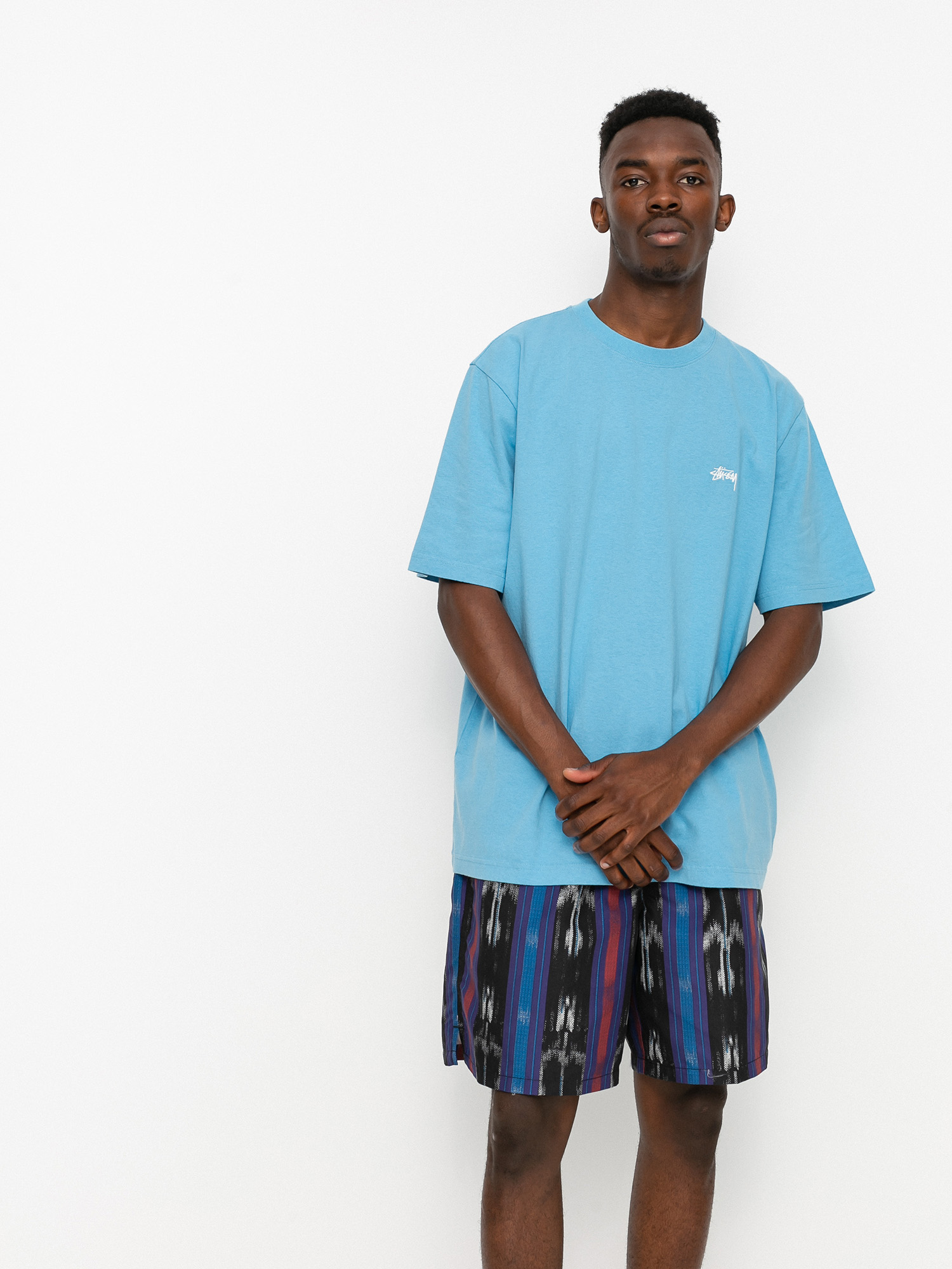 T-shirt Stussy Stock Logo (blue)