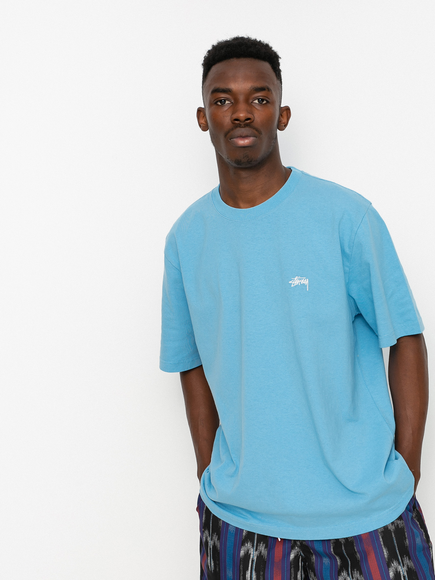 T-shirt Stussy Stock Logo (blue)