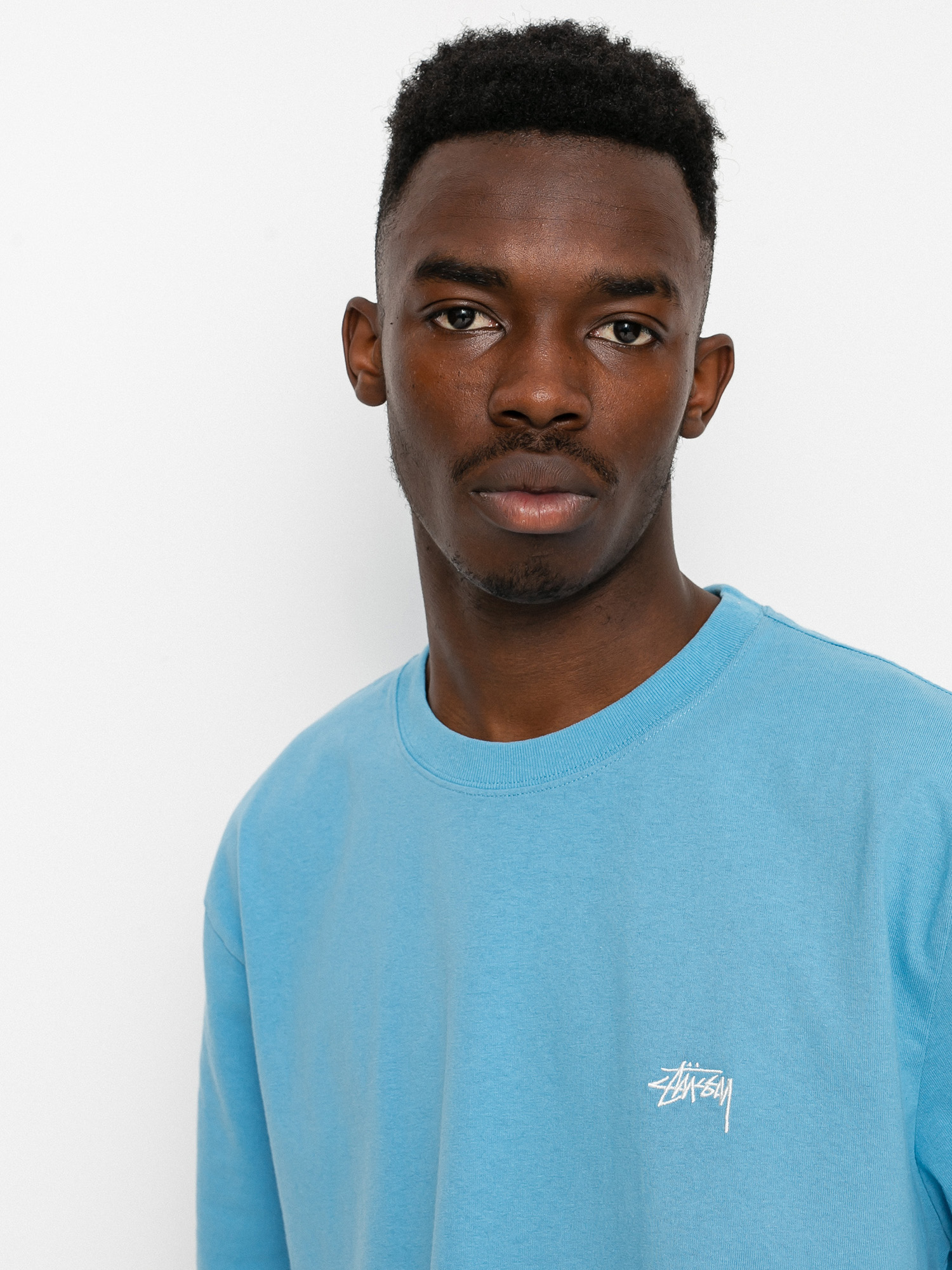 T-shirt Stussy Stock Logo (blue)