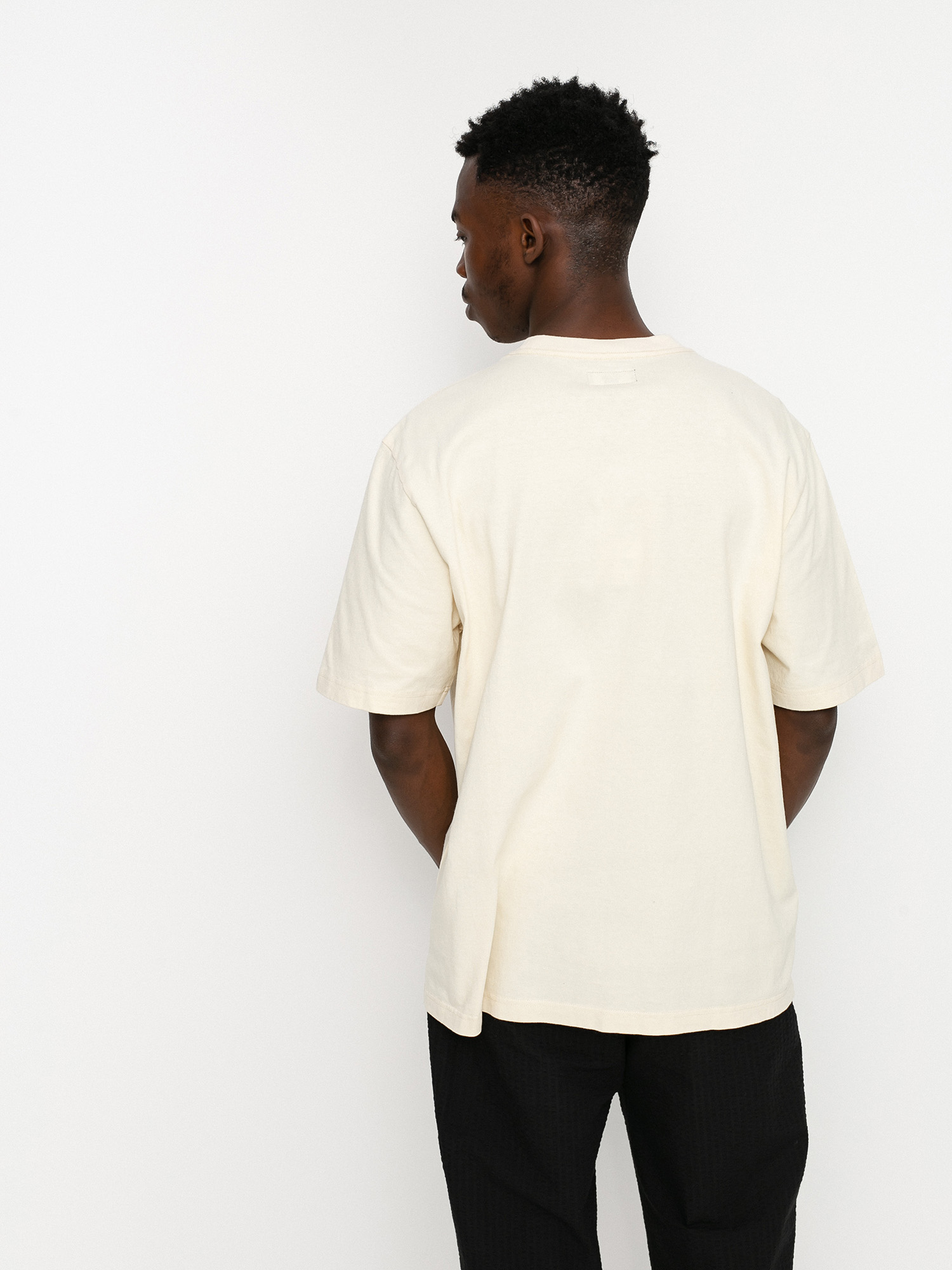T-shirt Stussy Stock Logo (oatmeal)