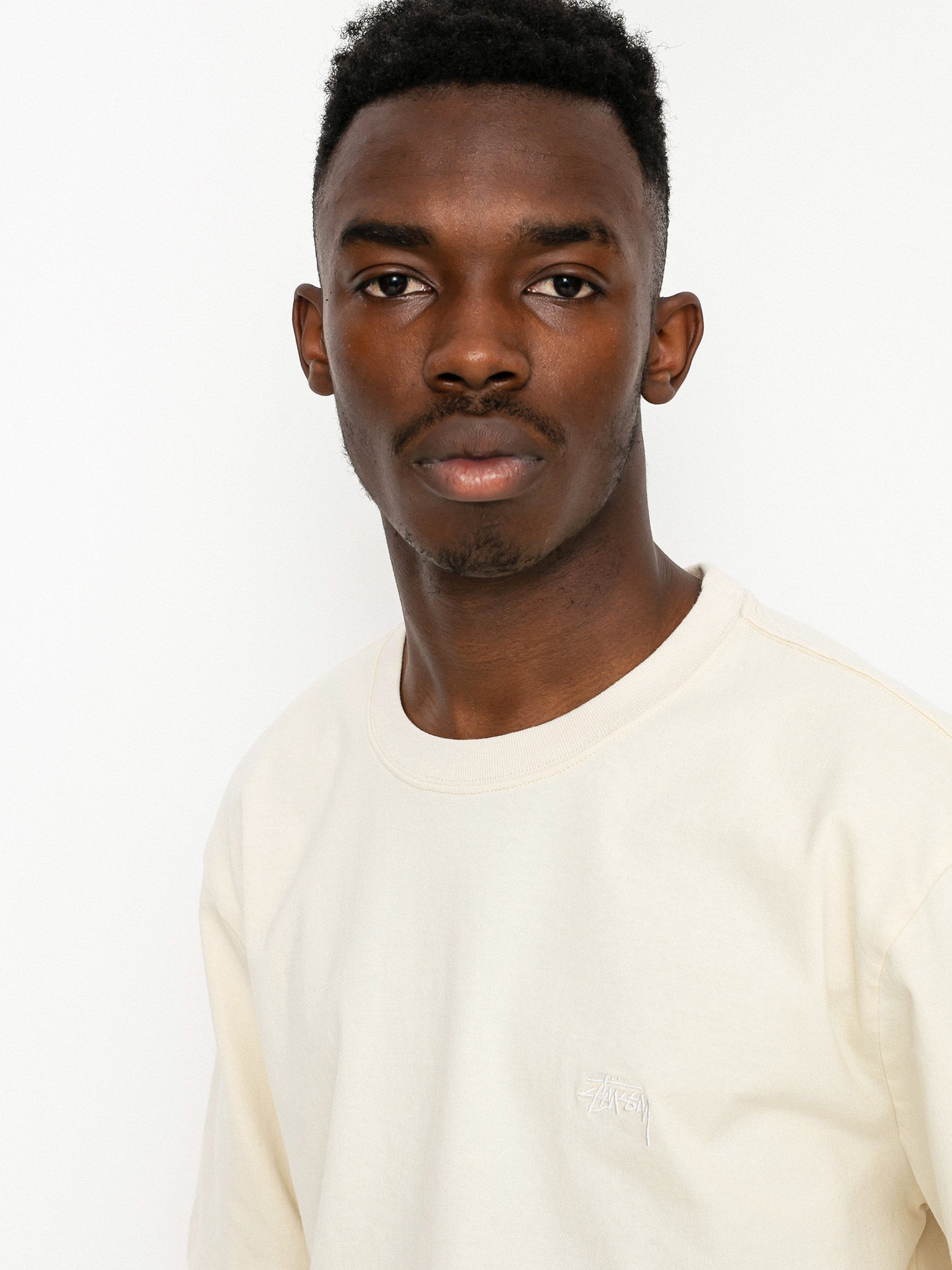 T-shirt Stussy Stock Logo (oatmeal)